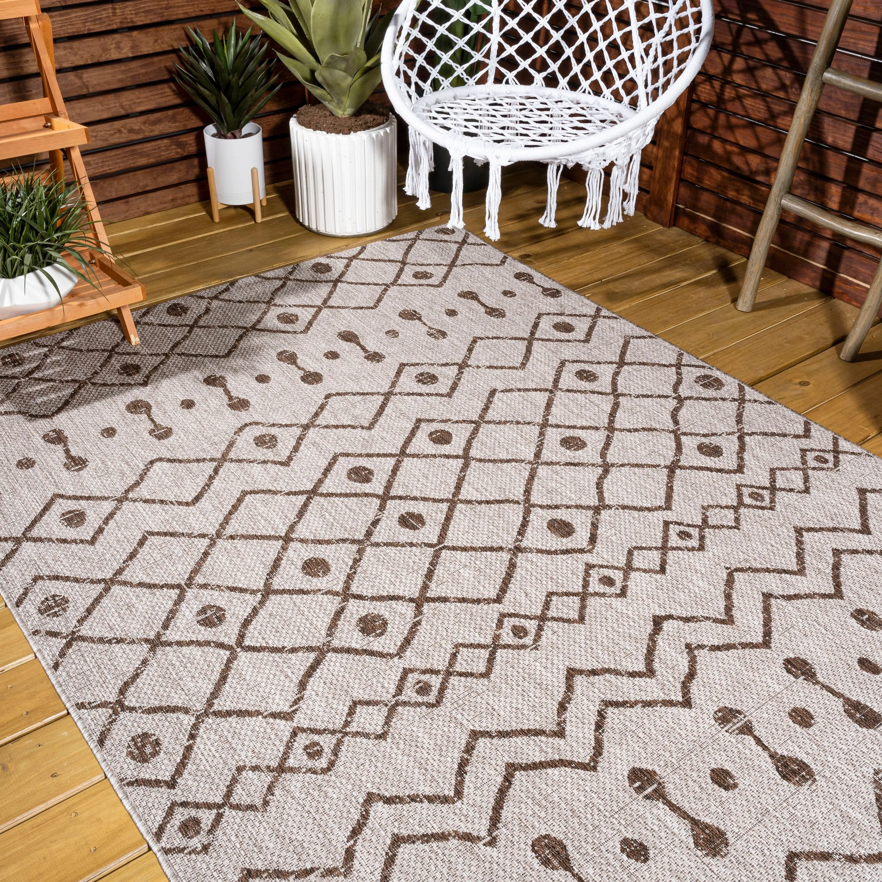 JONATHAN Y Tokay Tribal Bohemian Indoor/Outdoor Area Rug