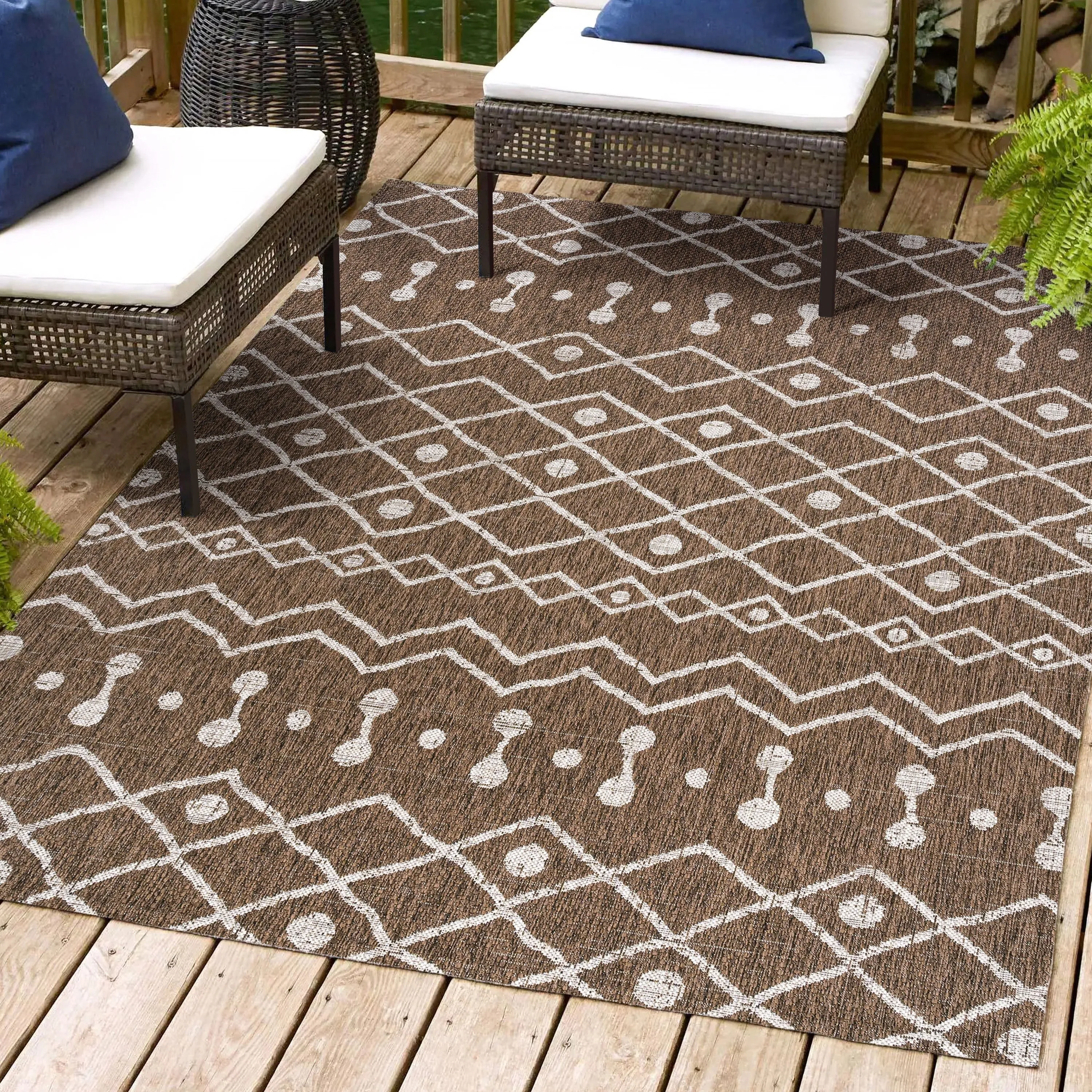 JONATHAN Y Tokay Tribal Bohemian Indoor/Outdoor Area Rug