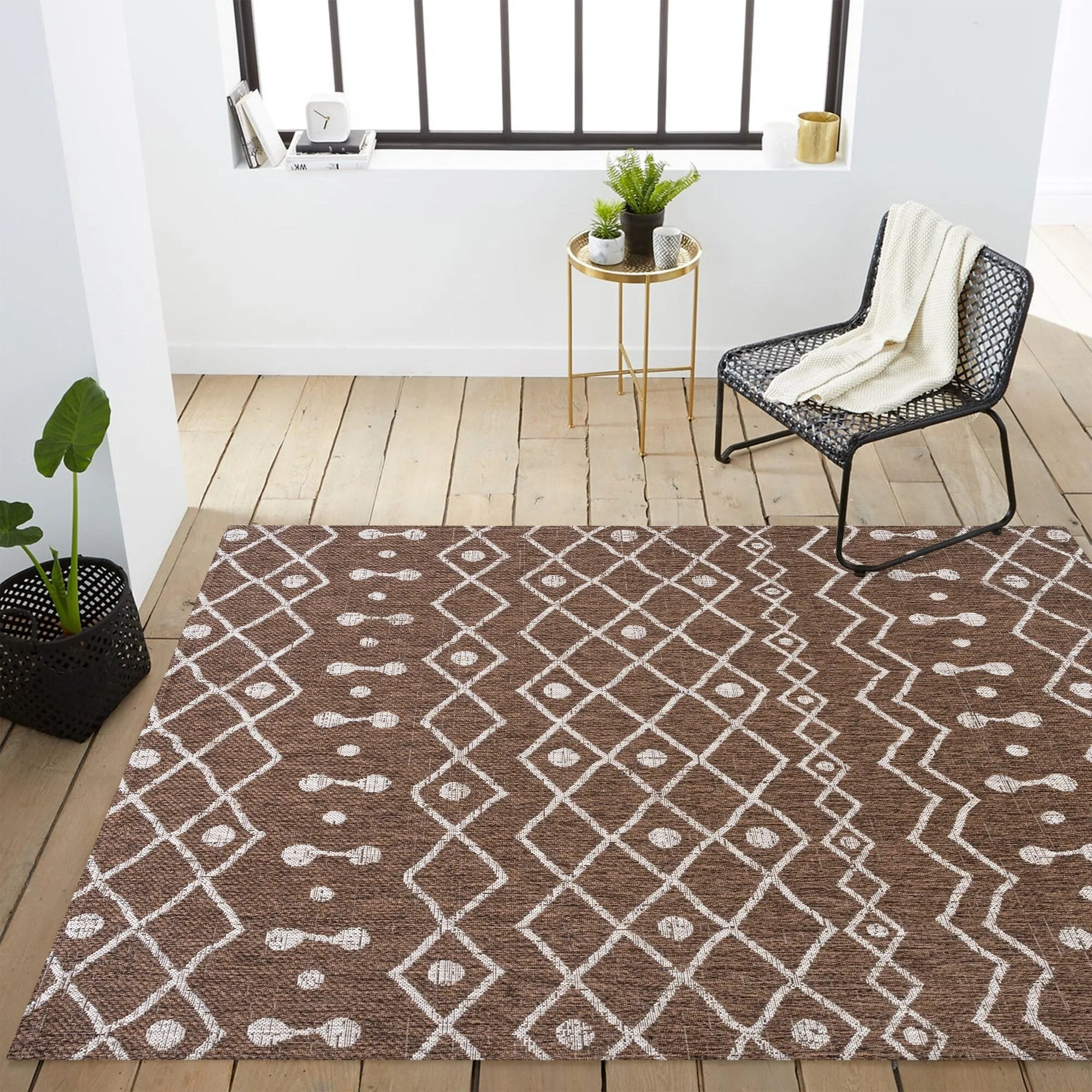 JONATHAN Y Tokay Tribal Bohemian Indoor/Outdoor Area Rug