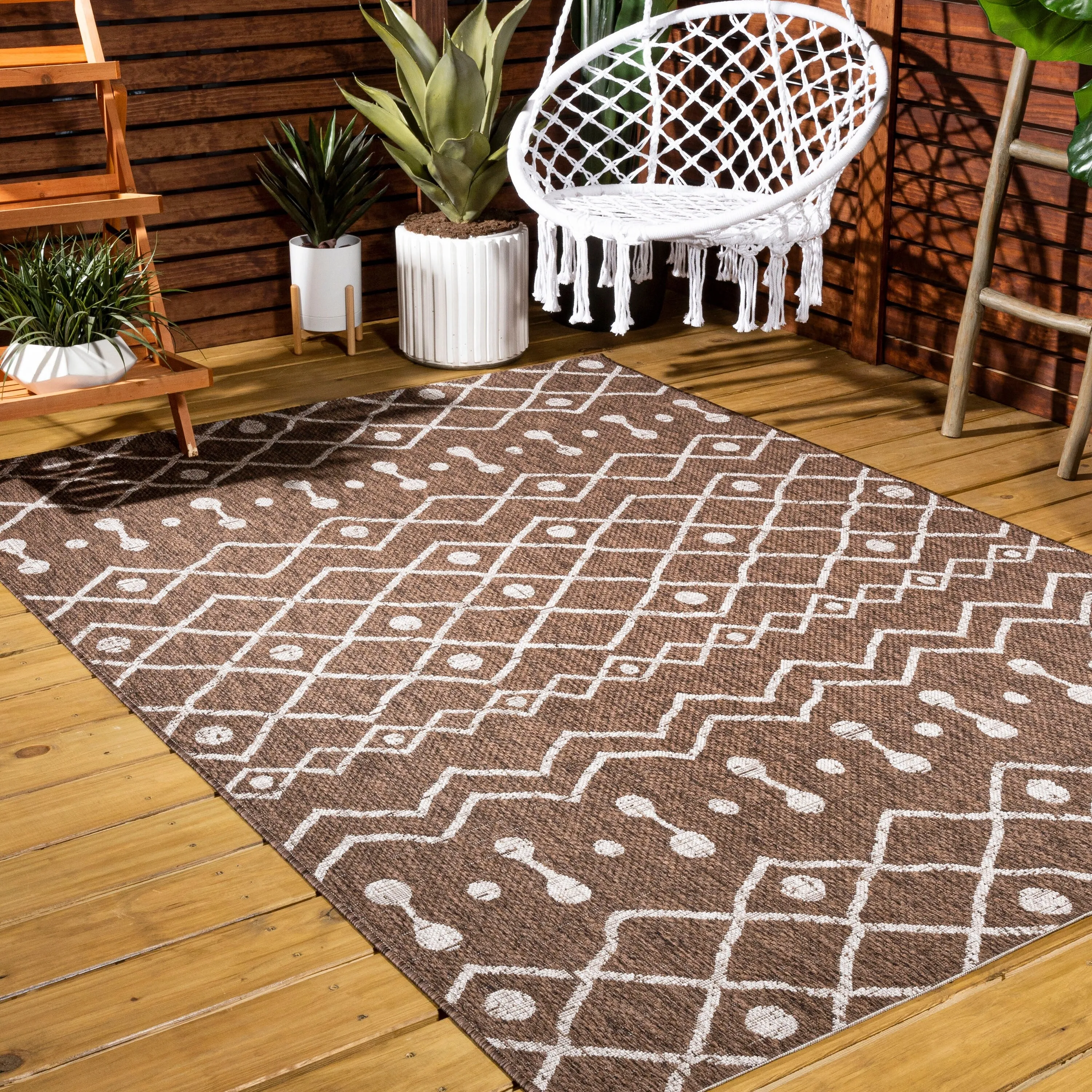JONATHAN Y Tokay Tribal Bohemian Indoor/Outdoor Area Rug