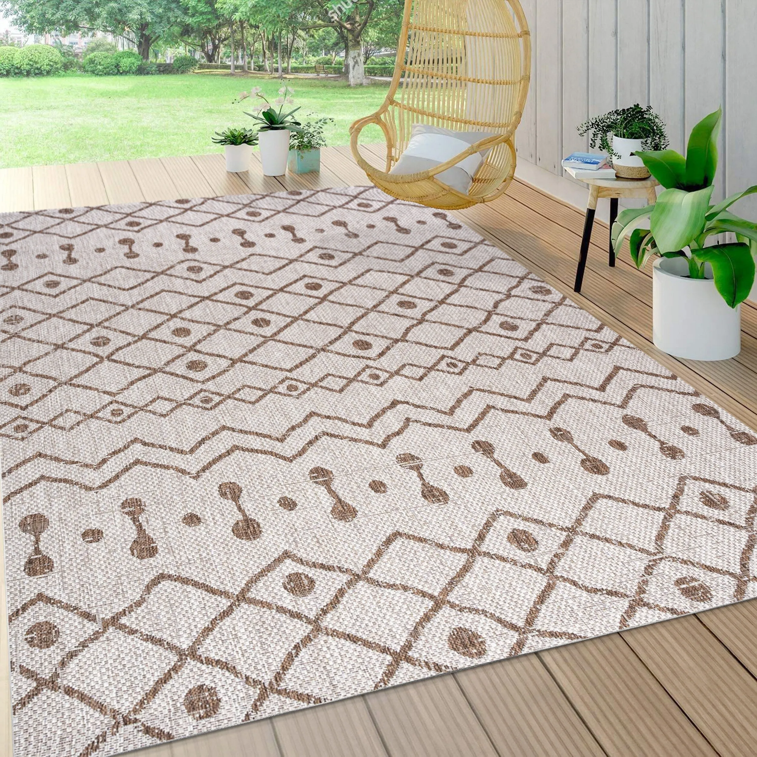 JONATHAN Y Tokay Tribal Bohemian Indoor/Outdoor Area Rug