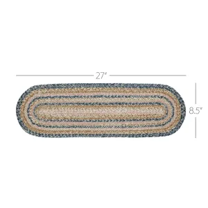 Kaila Jute Stair Tread Oval Latex 8.5x27