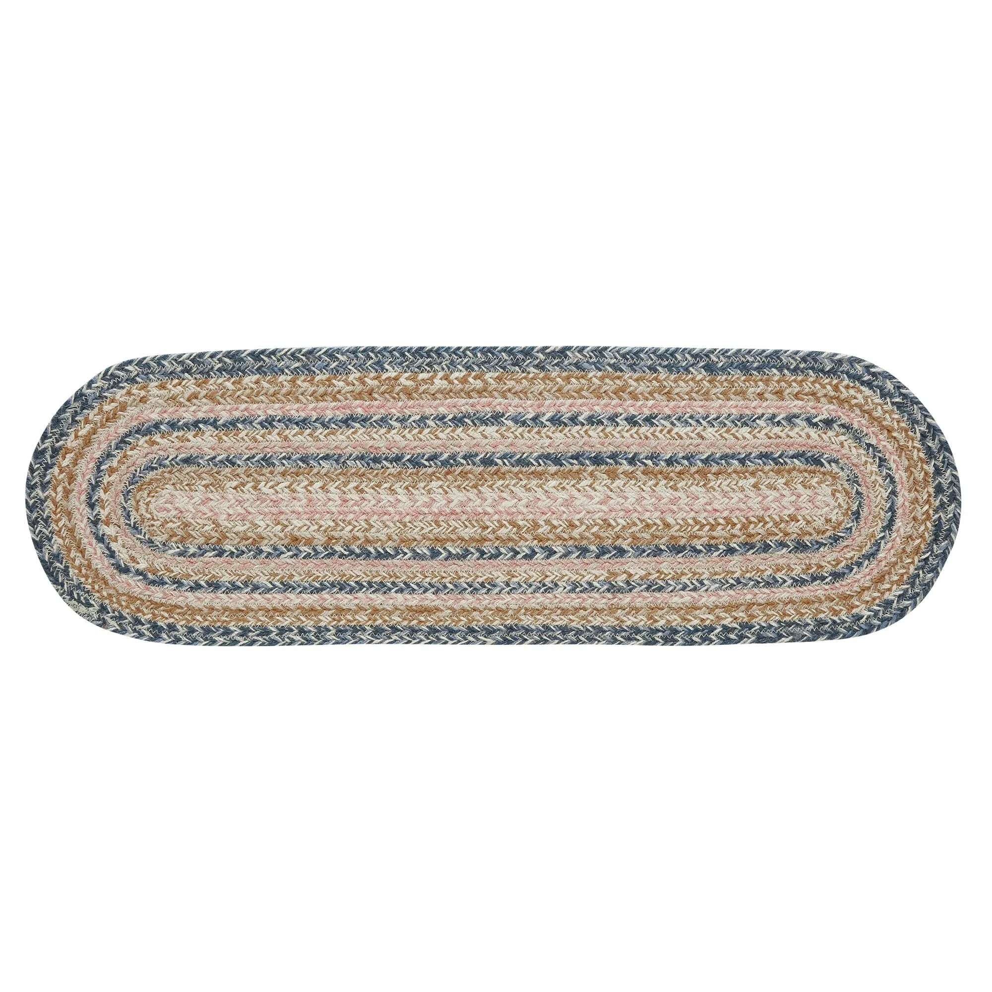 Kaila Jute Stair Tread Oval Latex 8.5x27