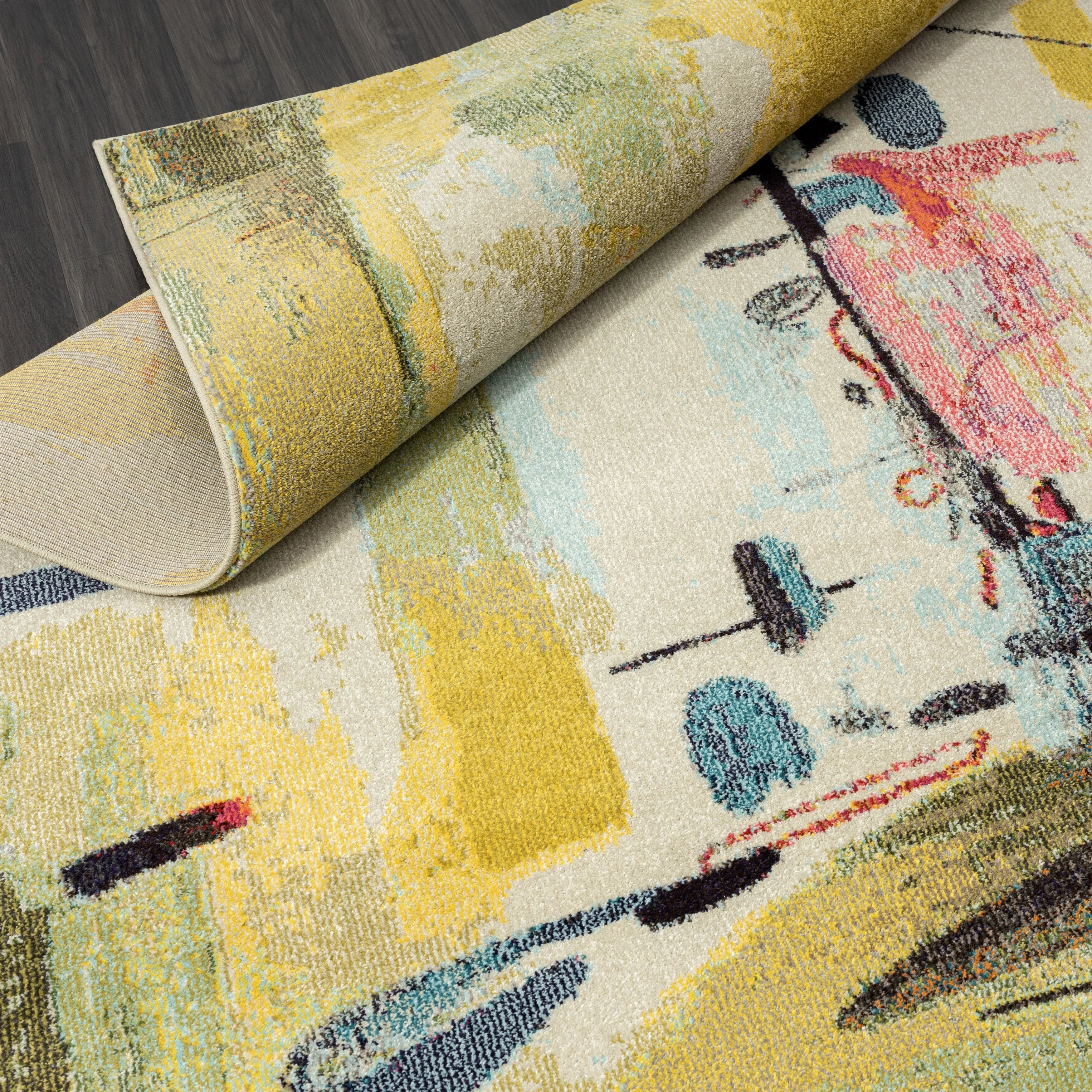 Katie Merz COLORWRKS Sunny x Pastels Area Rug