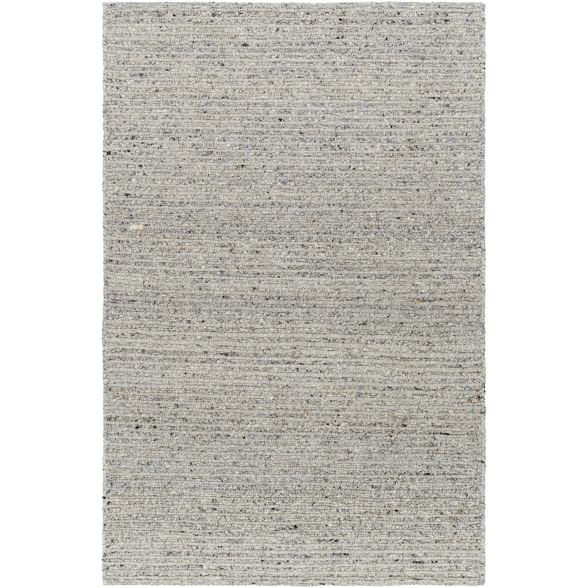 Laurence Handmade Solid Neutral Wool Area Rug