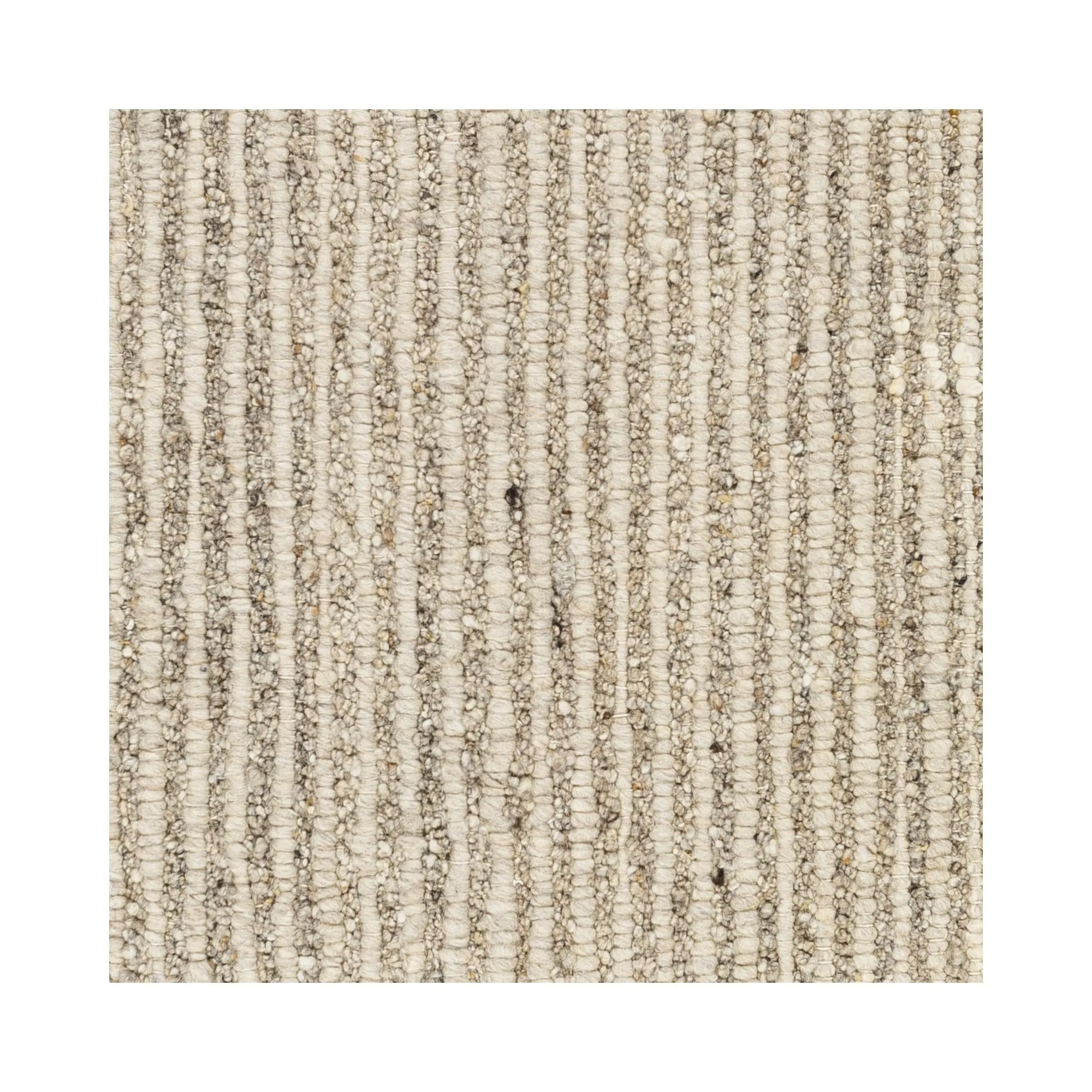 Laurence Handmade Solid Neutral Wool Area Rug
