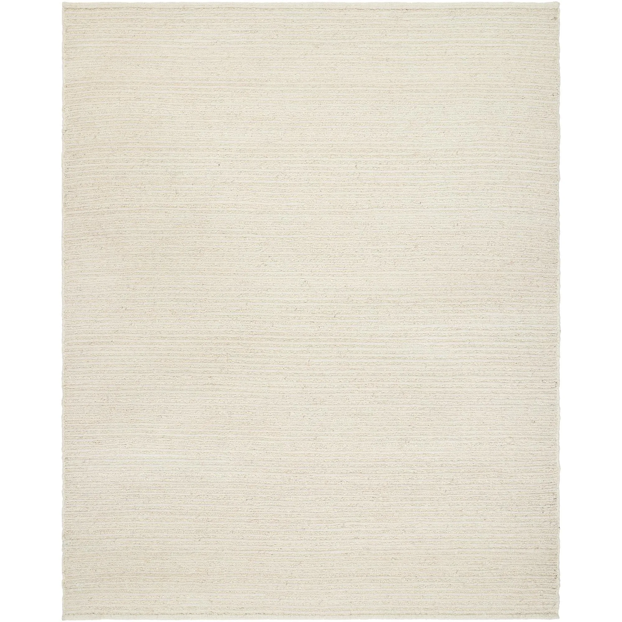 Laurence Handmade Solid Neutral Wool Area Rug