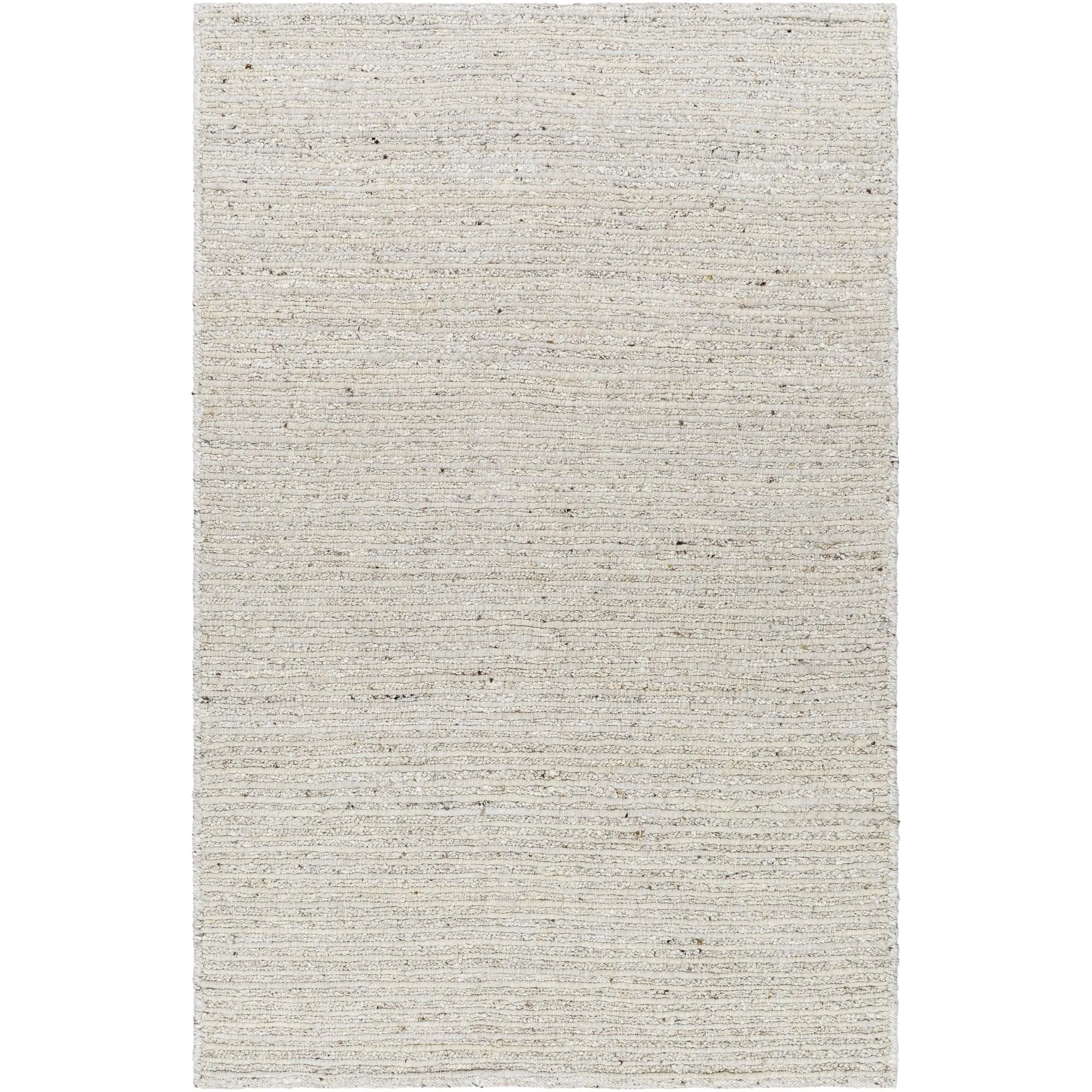 Laurence Handmade Solid Neutral Wool Area Rug