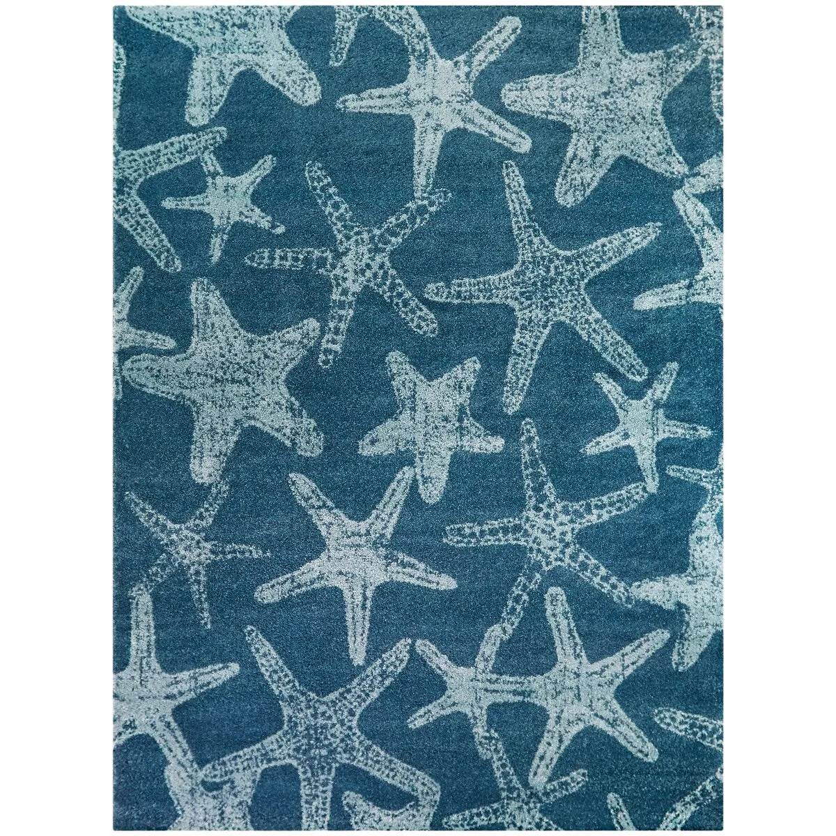 Leyton Nautical Solid Starfish Coastal Area Rug