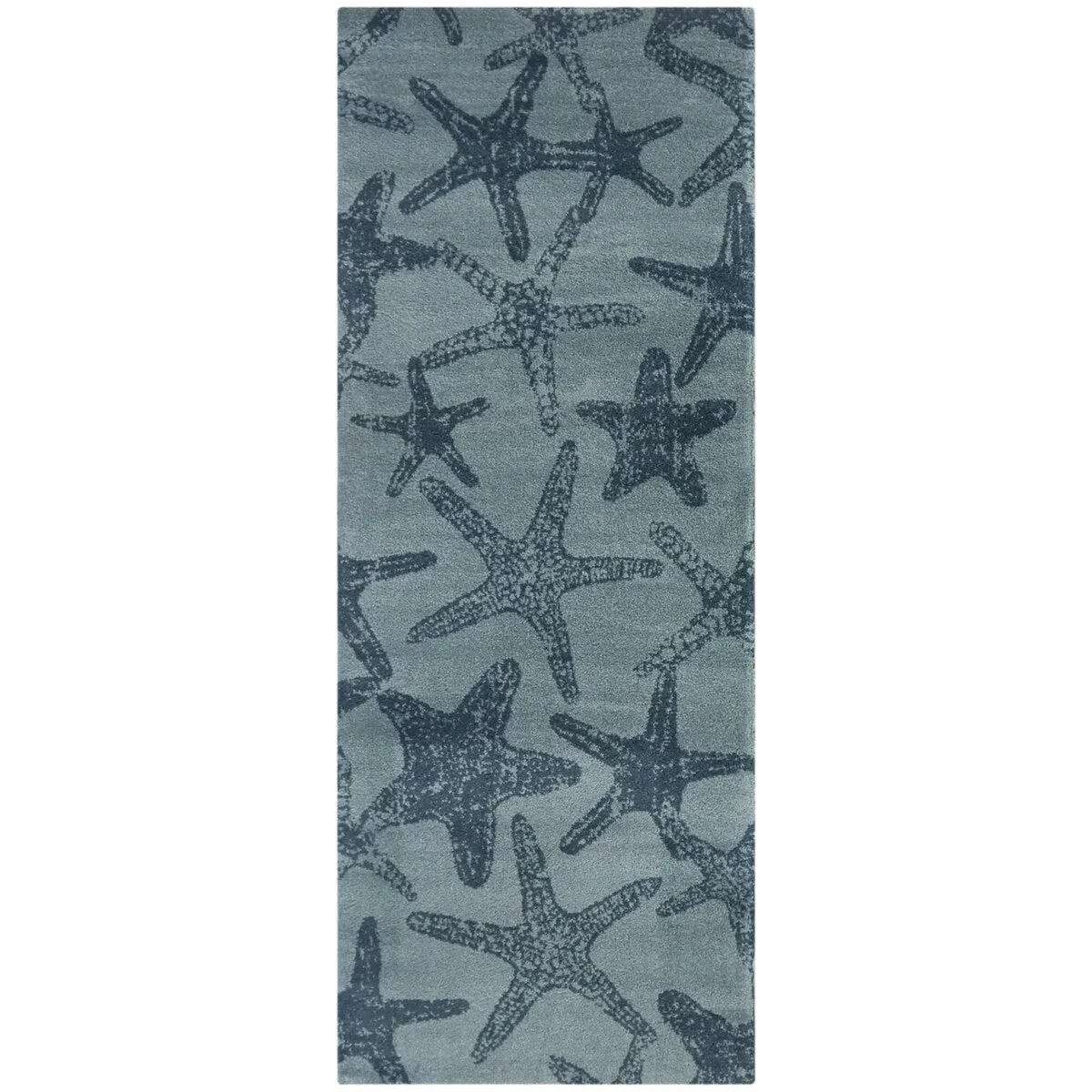 Leyton Nautical Solid Starfish Coastal Area Rug