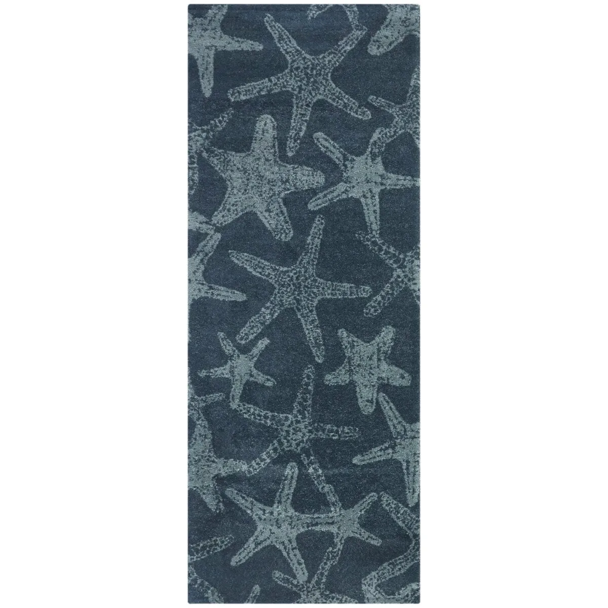 Leyton Nautical Solid Starfish Coastal Area Rug