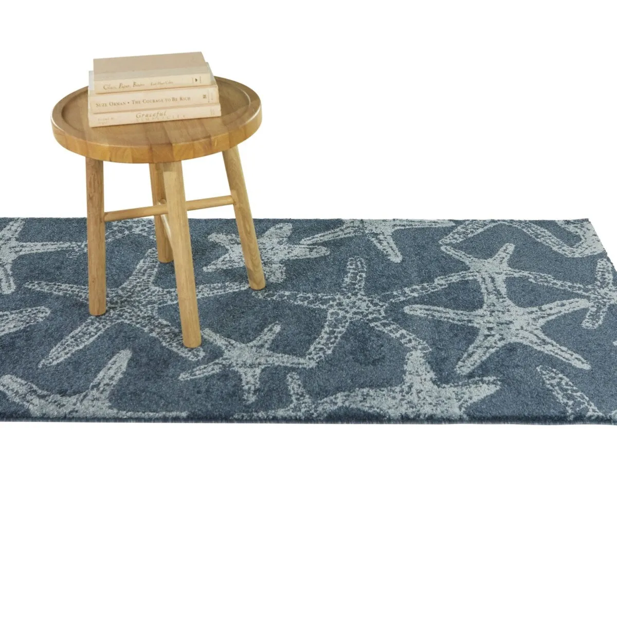 Leyton Nautical Solid Starfish Coastal Area Rug