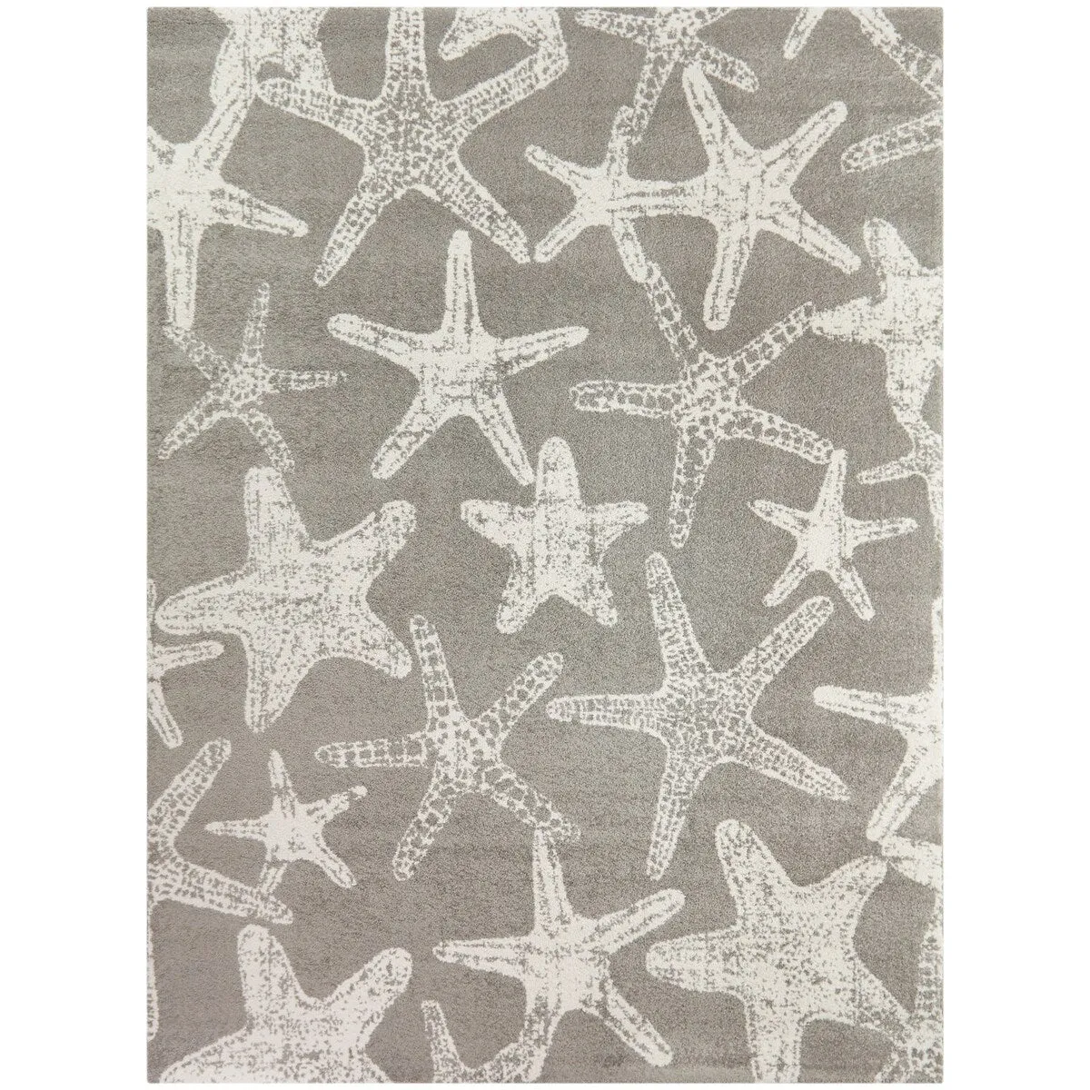 Leyton Nautical Solid Starfish Coastal Area Rug