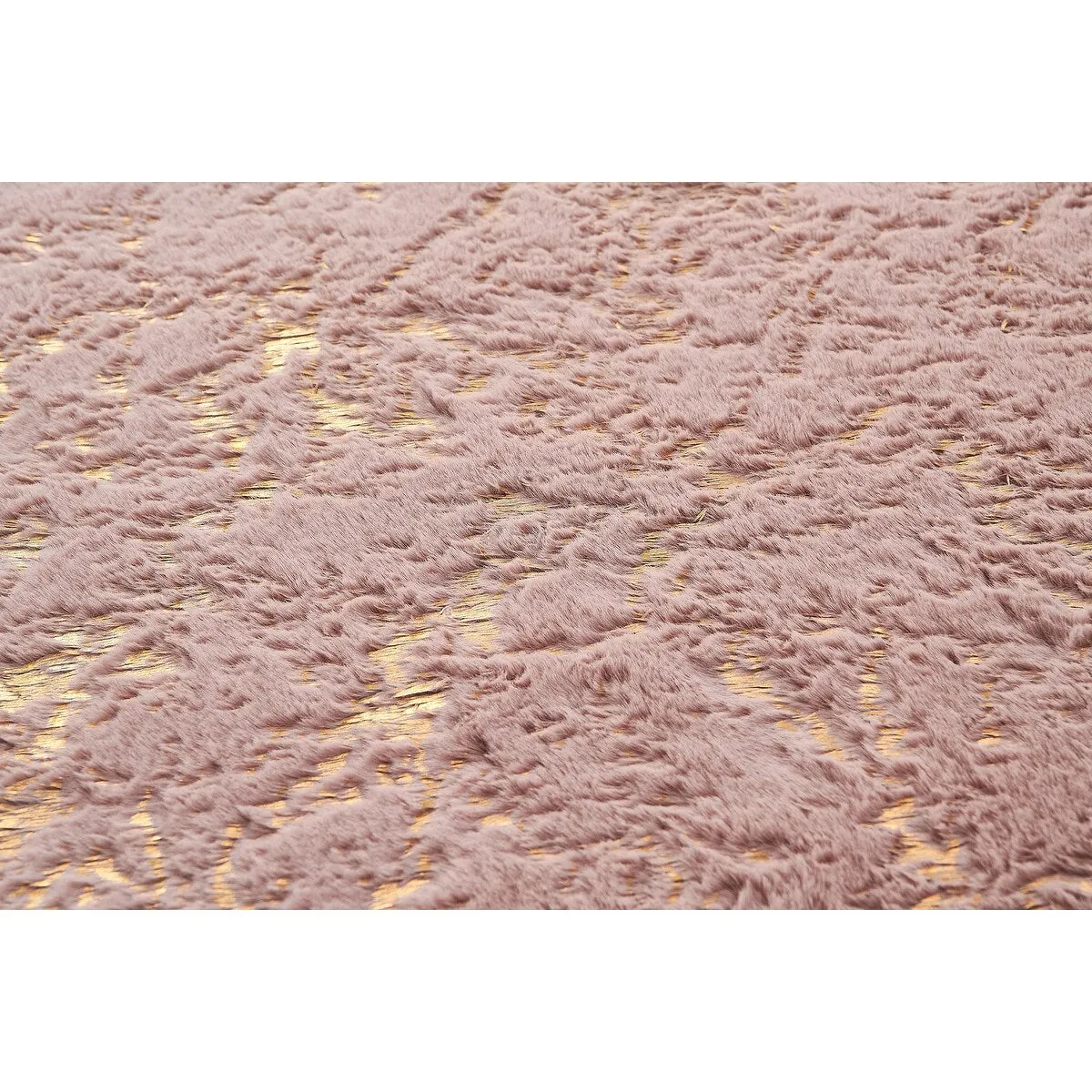 Lily Luxury Abstract Gilded Rectangular Area Rug
