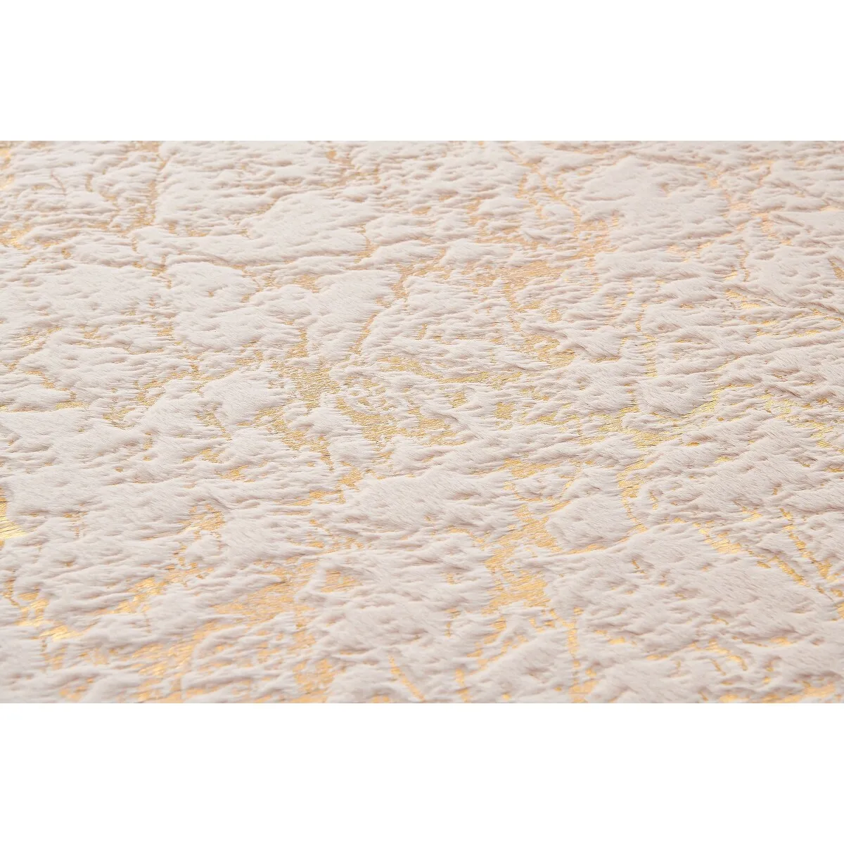 Lily Luxury Abstract Gilded Rectangular Area Rug