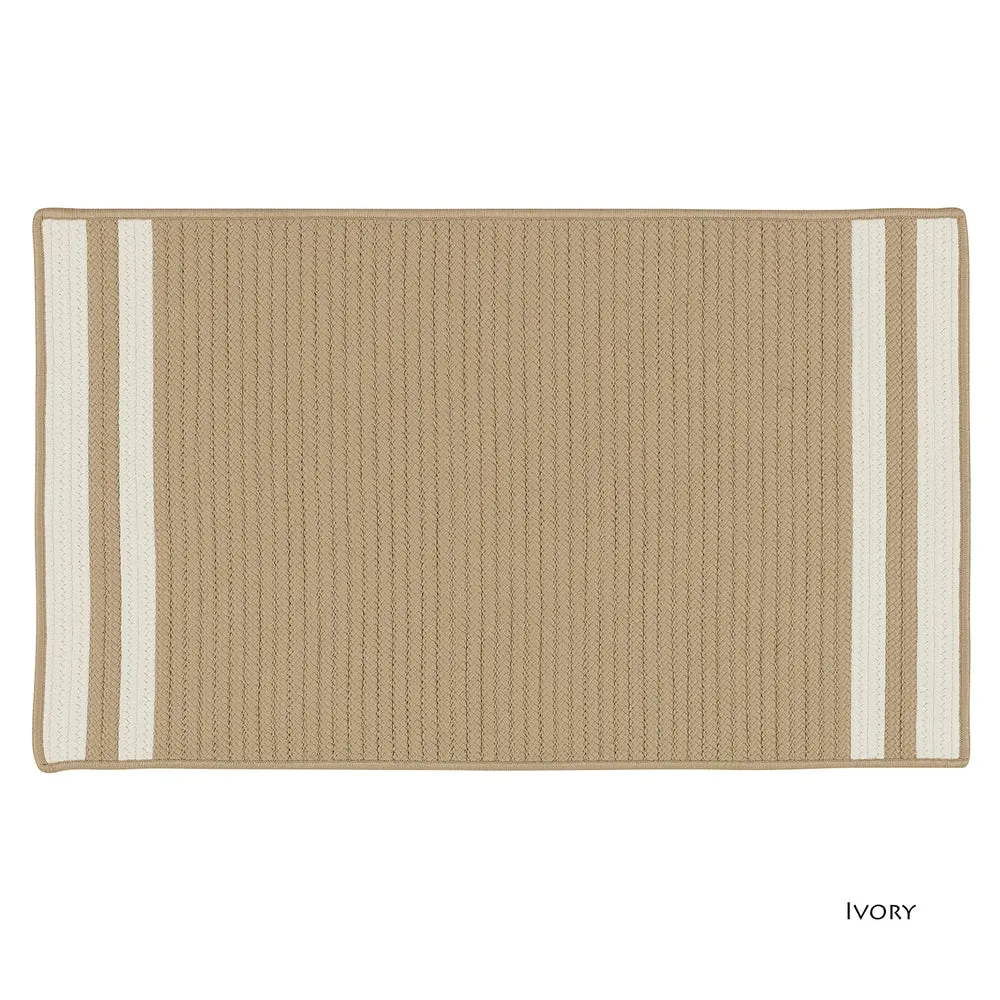 Lima Striped Indoor/Outdoor Braided Reversible Rug USA MADE