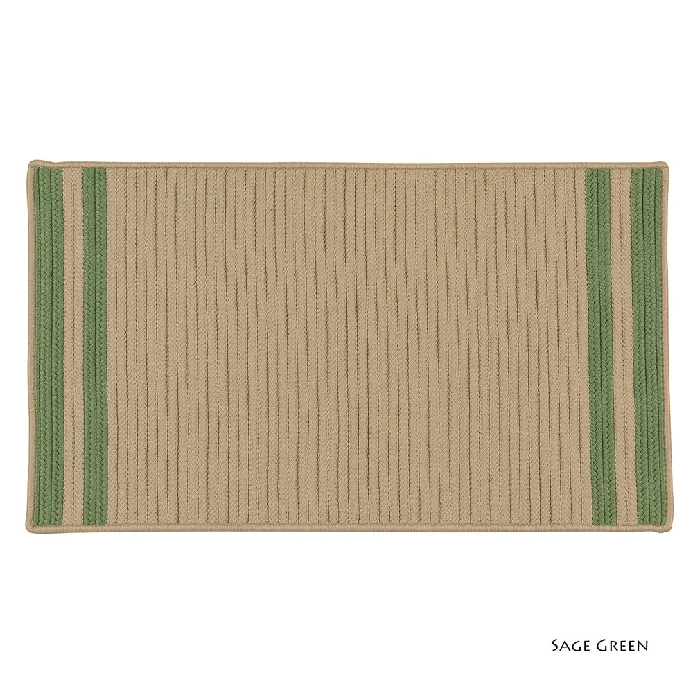 Lima Striped Indoor/Outdoor Braided Reversible Rug USA MADE