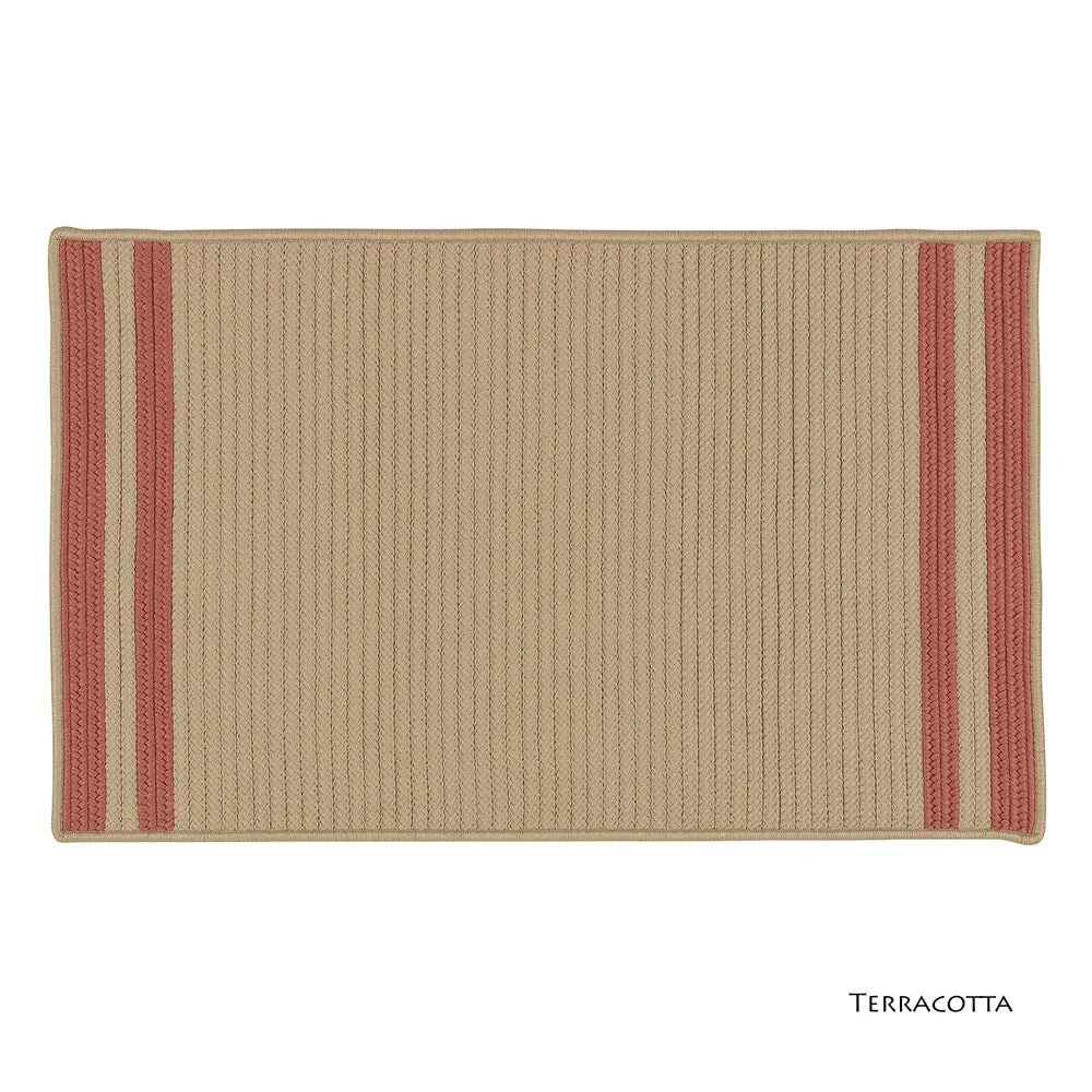 Lima Striped Indoor/Outdoor Braided Reversible Rug USA MADE