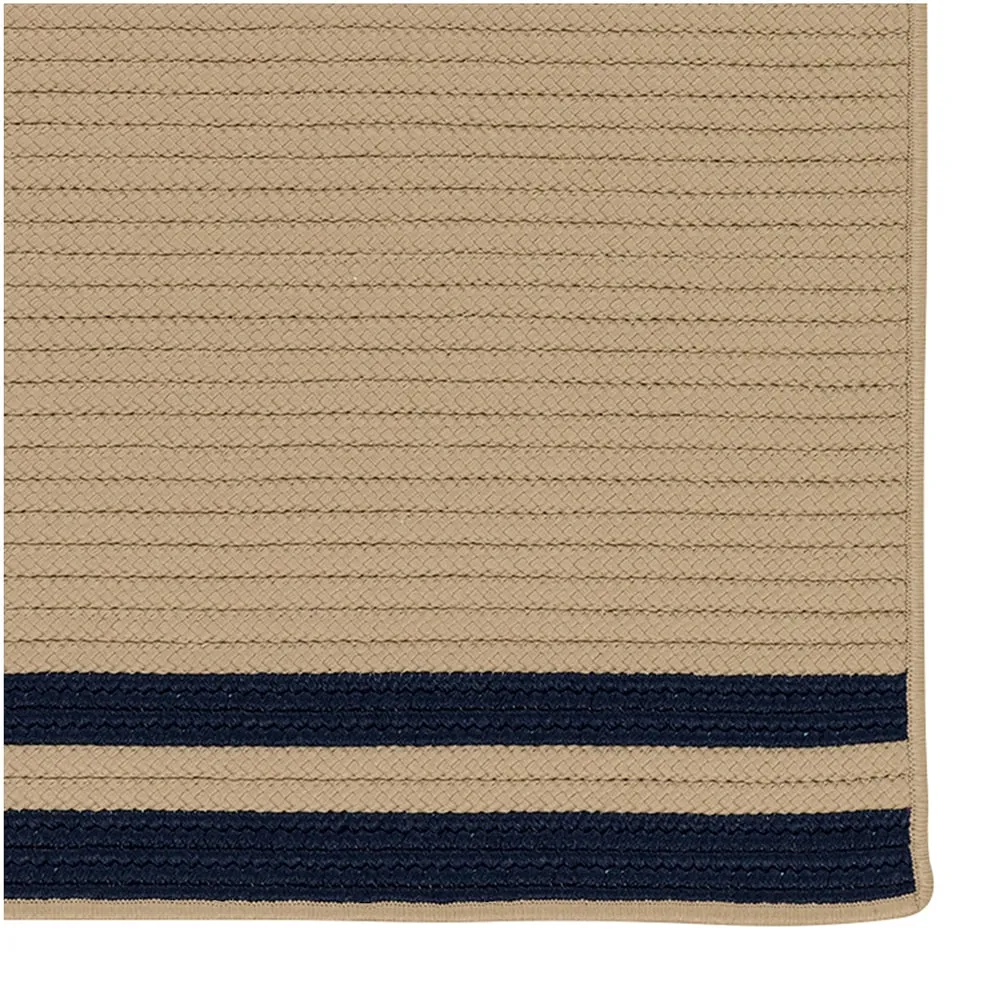Lima Striped Indoor/Outdoor Braided Reversible Rug USA MADE