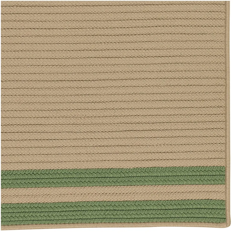 Lima Striped Indoor/Outdoor Braided Reversible Rug USA MADE
