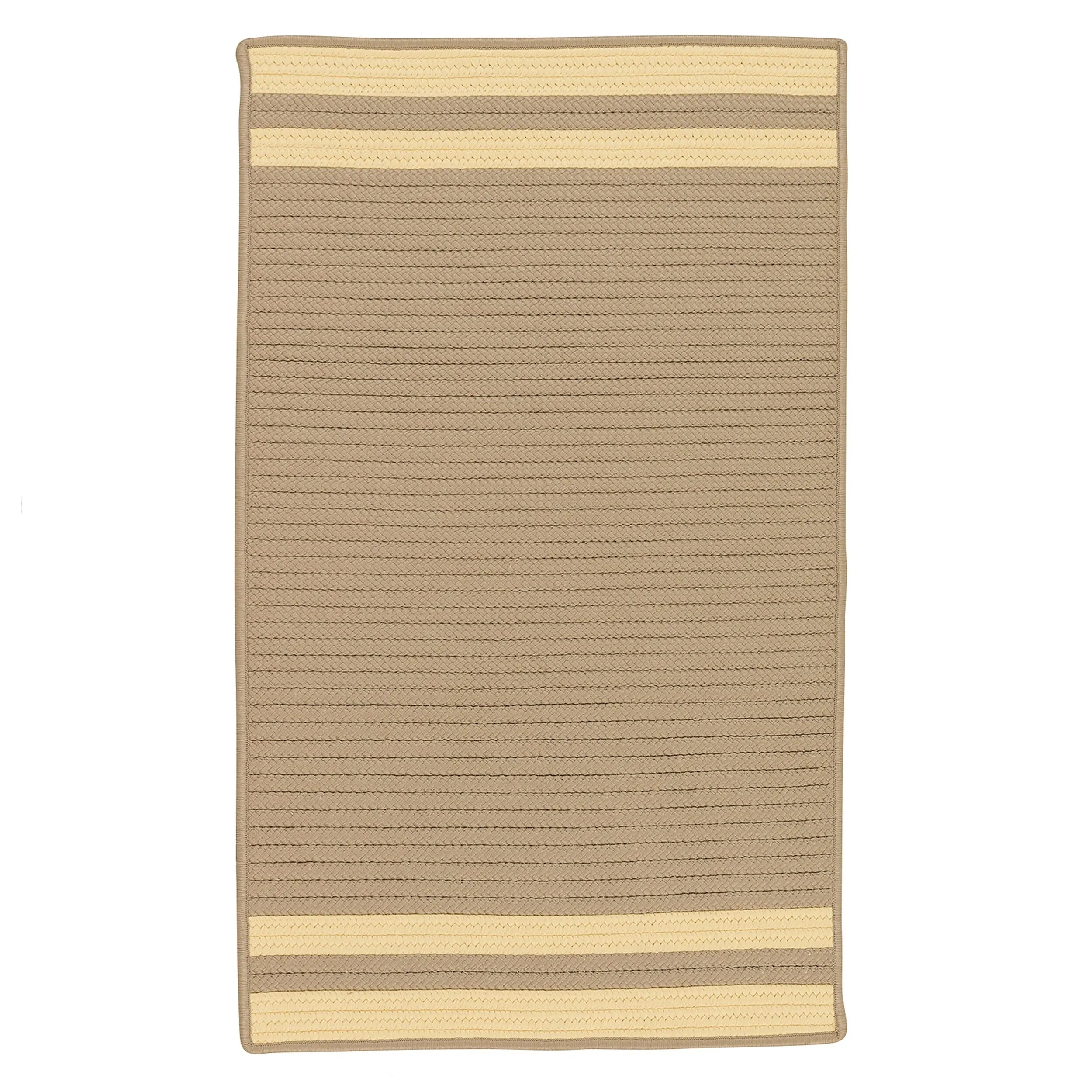 Lima Striped Indoor/Outdoor Braided Reversible Rug USA MADE
