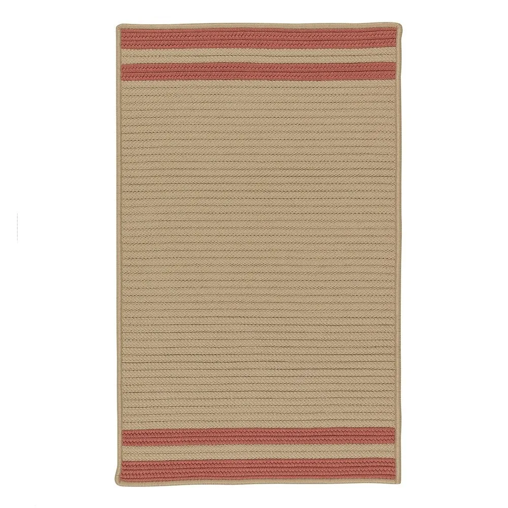 Lima Striped Indoor/Outdoor Braided Reversible Rug USA MADE