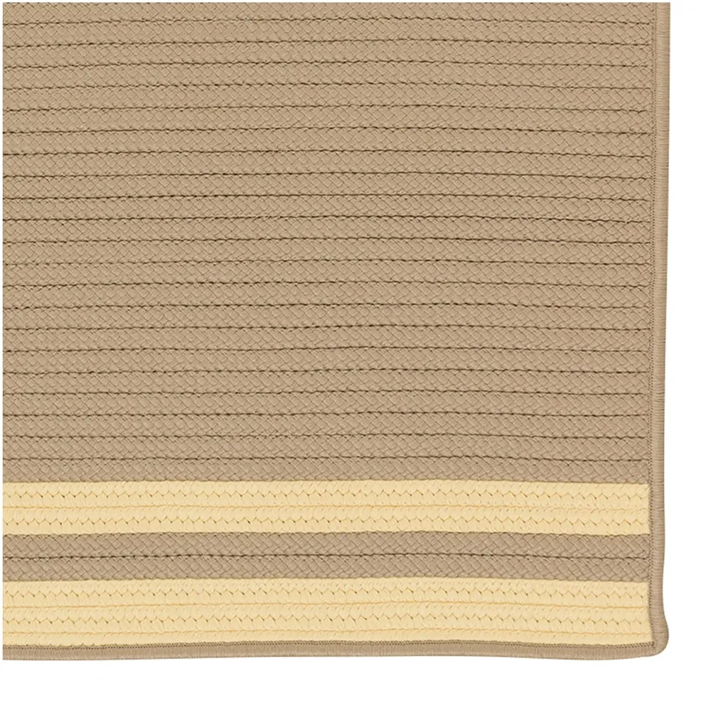 Lima Striped Indoor/Outdoor Braided Reversible Rug USA MADE