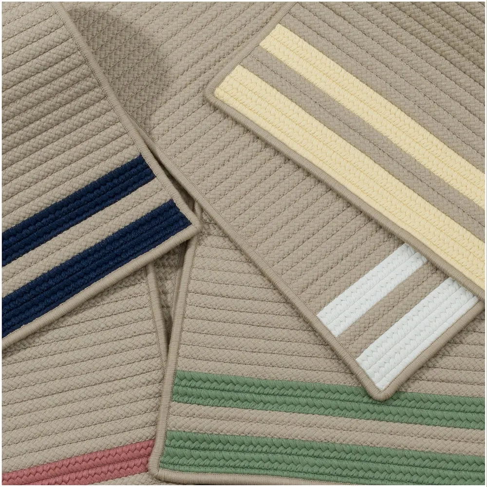 Lima Striped Indoor/Outdoor Braided Reversible Rug USA MADE