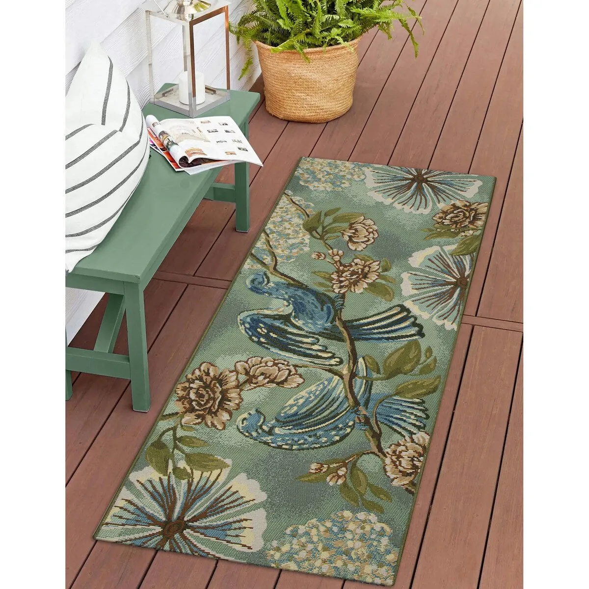Liora Manne Esencia Flora Fauna Indoor/Outdoor Mat