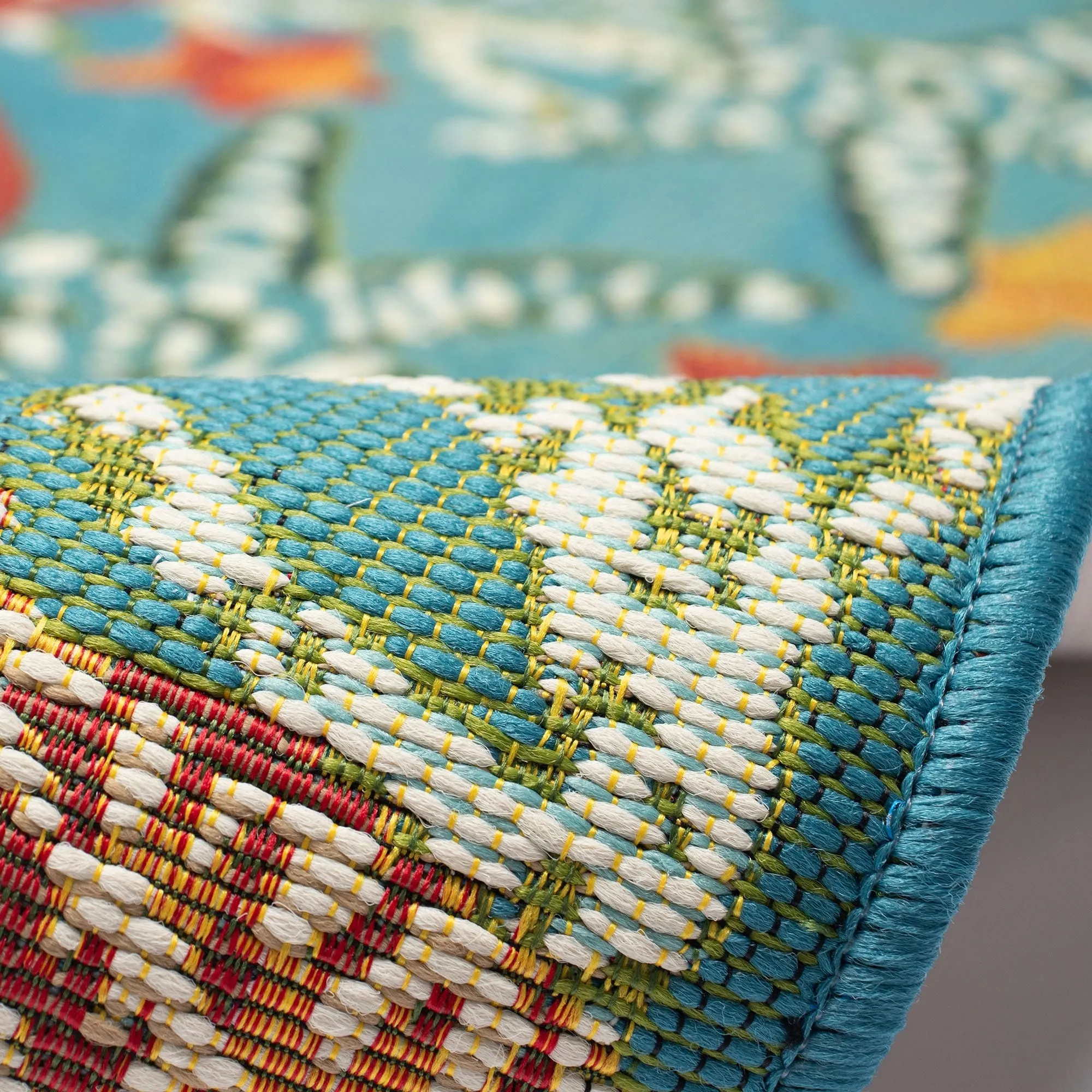 Liora Manne Esencia Starfish Song Indoor/Outdoor Mat Aqua 1'11 x 4'11