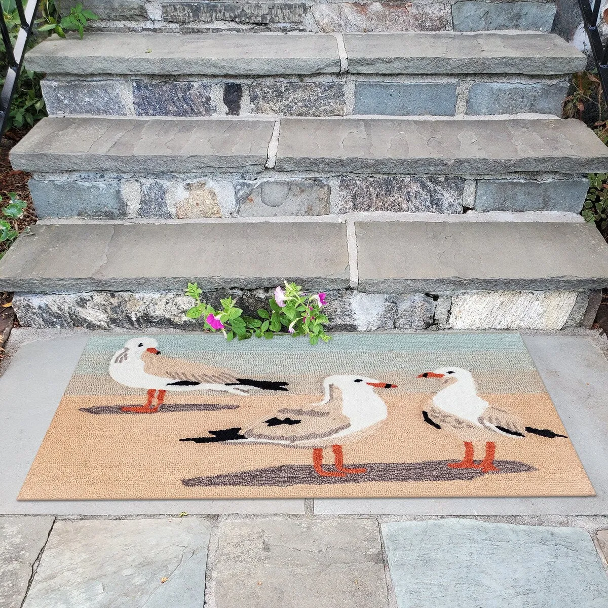 Liora Manne Frontporch Gulls Indoor/Outdoor Rug
