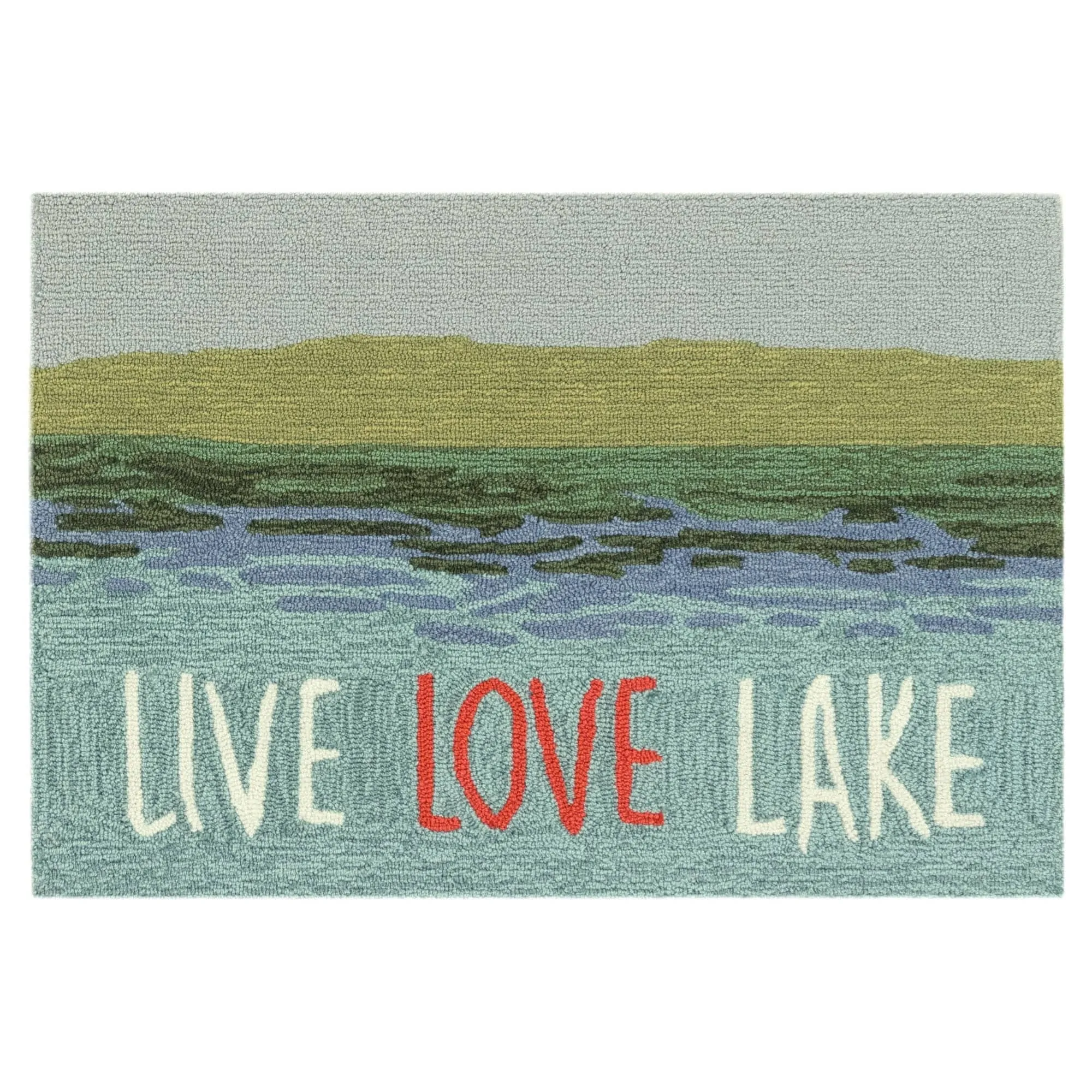 Liora Manne Frontporch Live Love Lake Indoor/Outdoor Rug