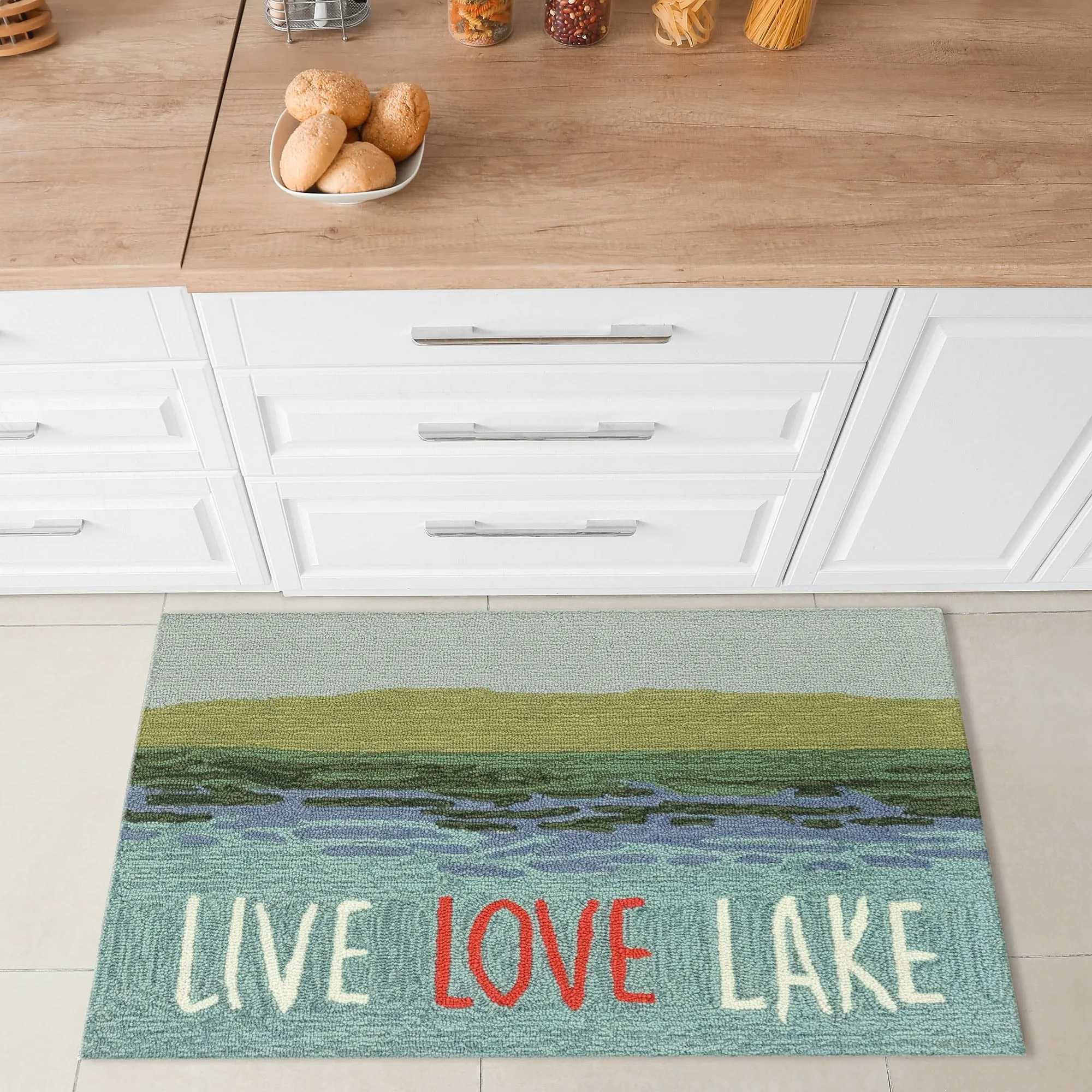 Liora Manne Frontporch Live Love Lake Indoor/Outdoor Rug