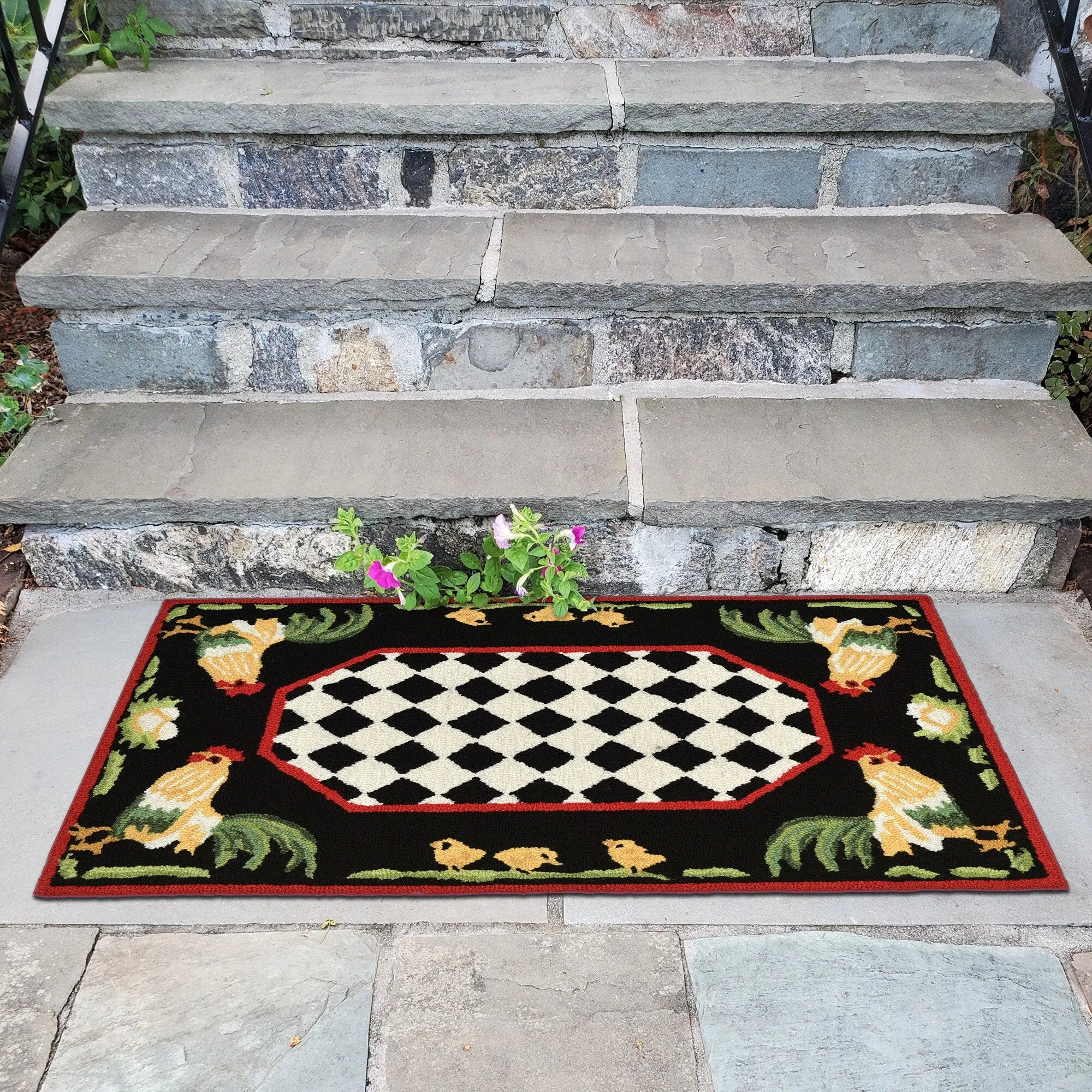 Liora Manne Frontporch Rooster Indoor/Outdoor Rug