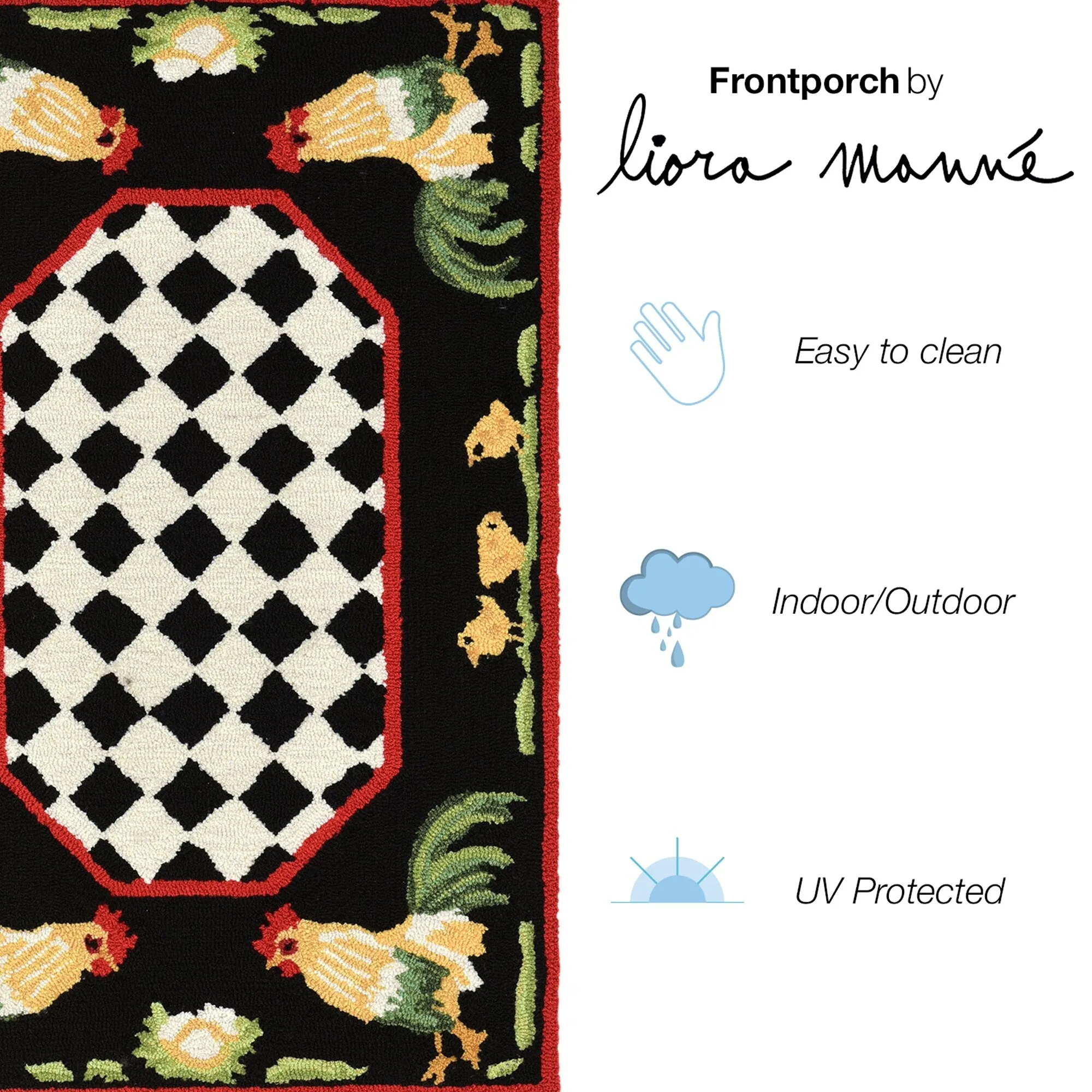 Liora Manne Frontporch Rooster Indoor/Outdoor Rug