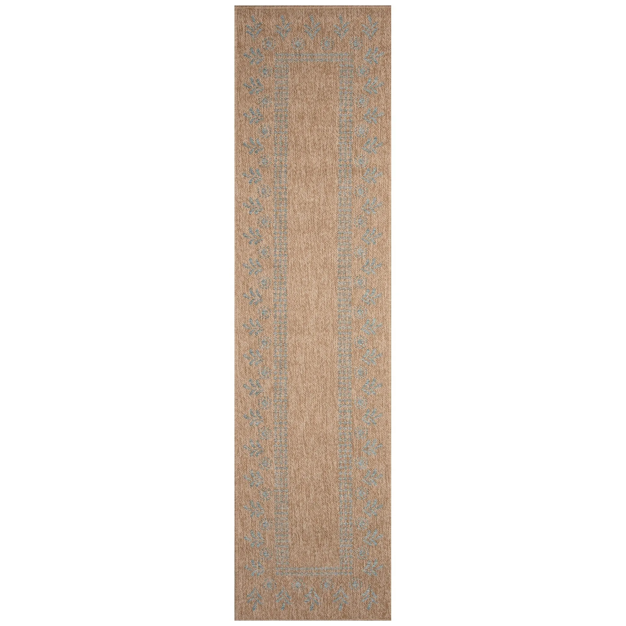 Liora Manne Sahara Block Print Border Indoor/Outdoor Rug