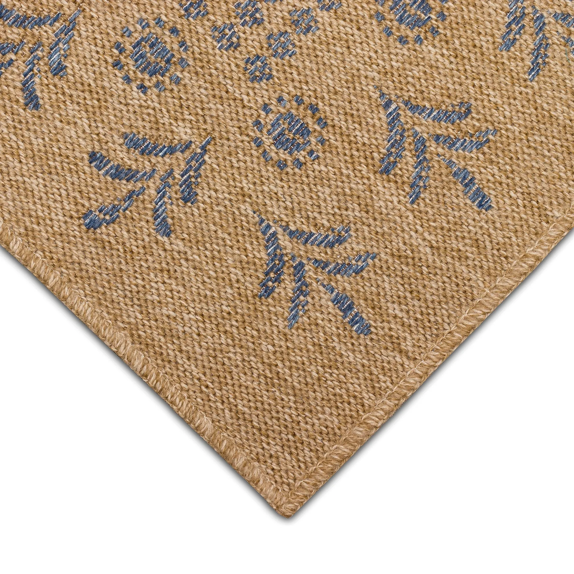 Liora Manne Sahara Block Print Border Indoor/Outdoor Rug