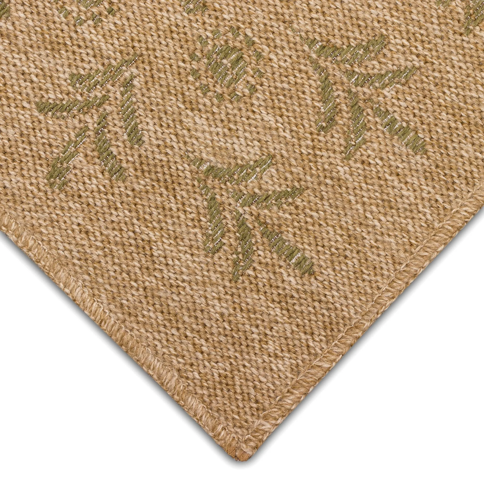 Liora Manne Sahara Block Print Border Indoor/Outdoor Rug