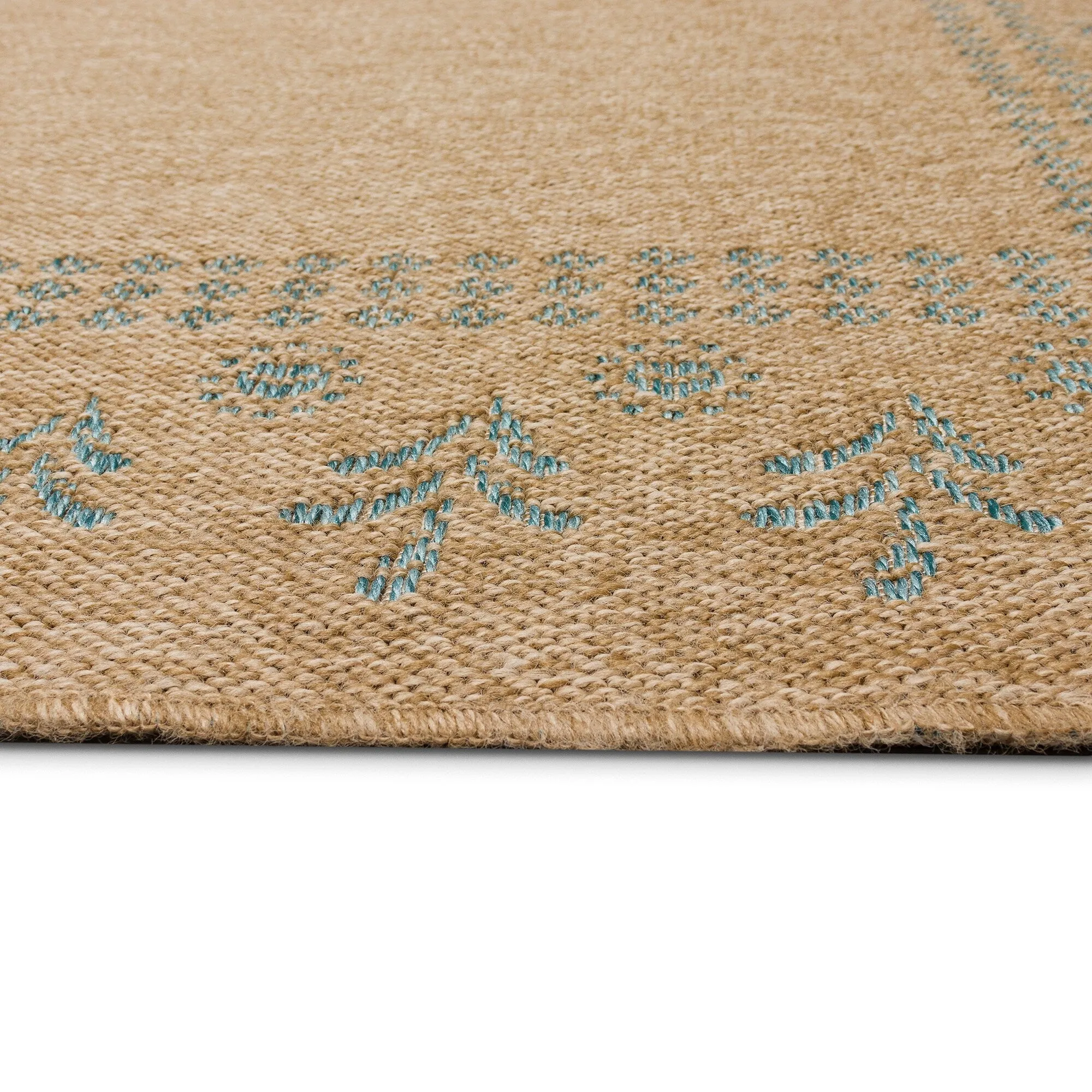 Liora Manne Sahara Block Print Border Indoor/Outdoor Rug