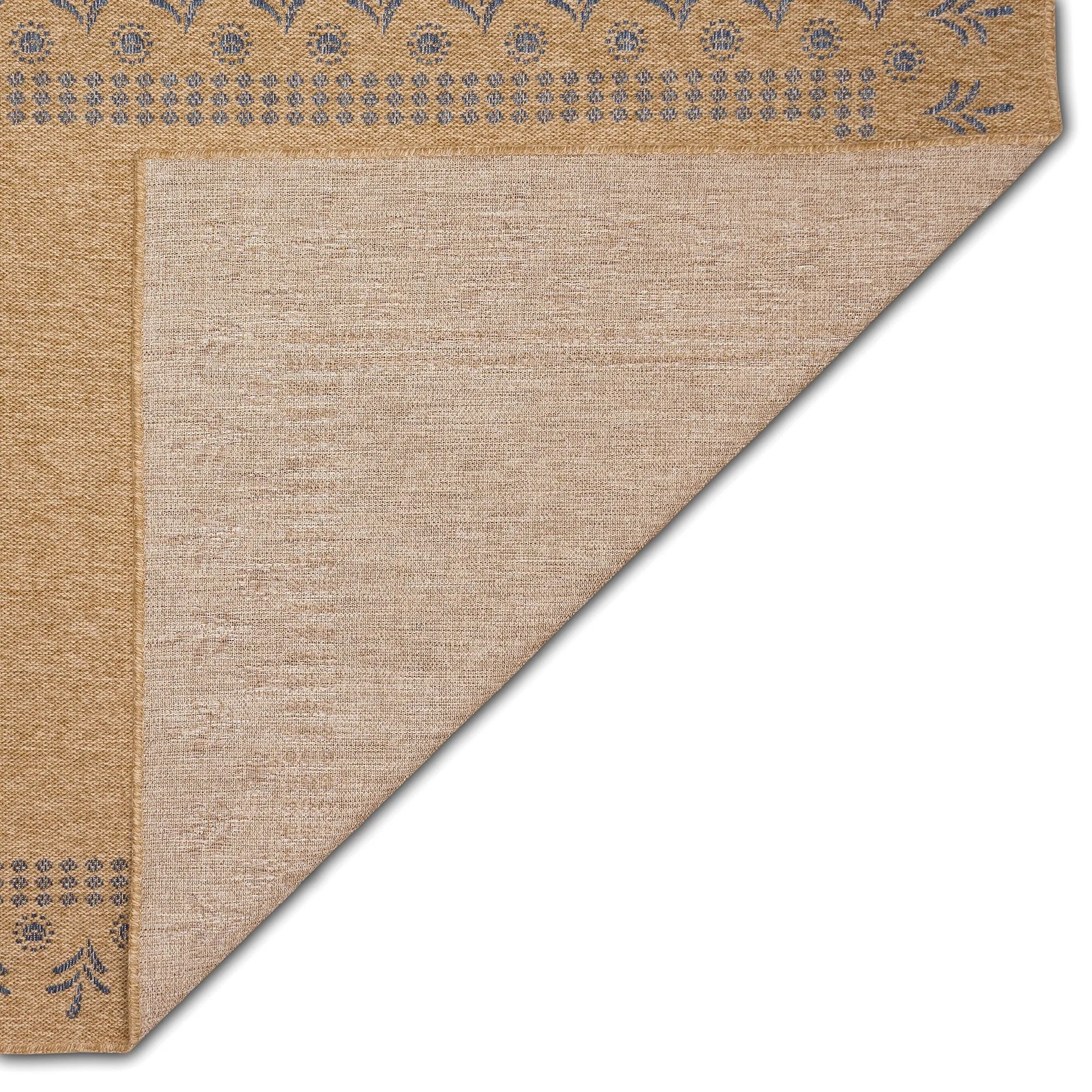 Liora Manne Sahara Block Print Border Indoor/Outdoor Rug