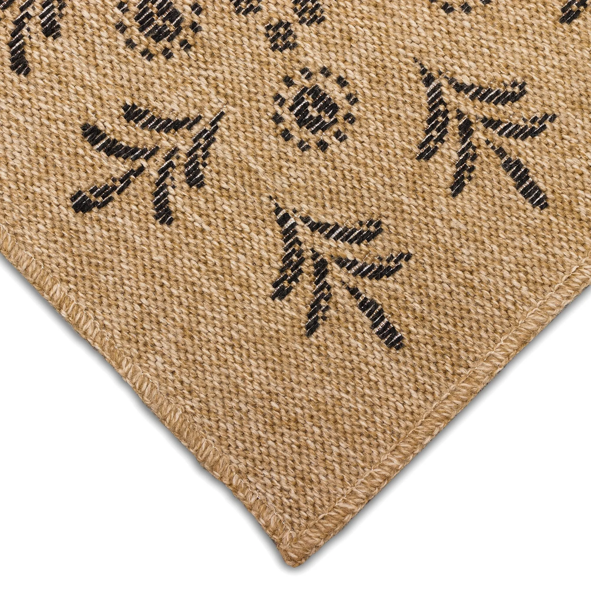 Liora Manne Sahara Block Print Border Indoor/Outdoor Rug
