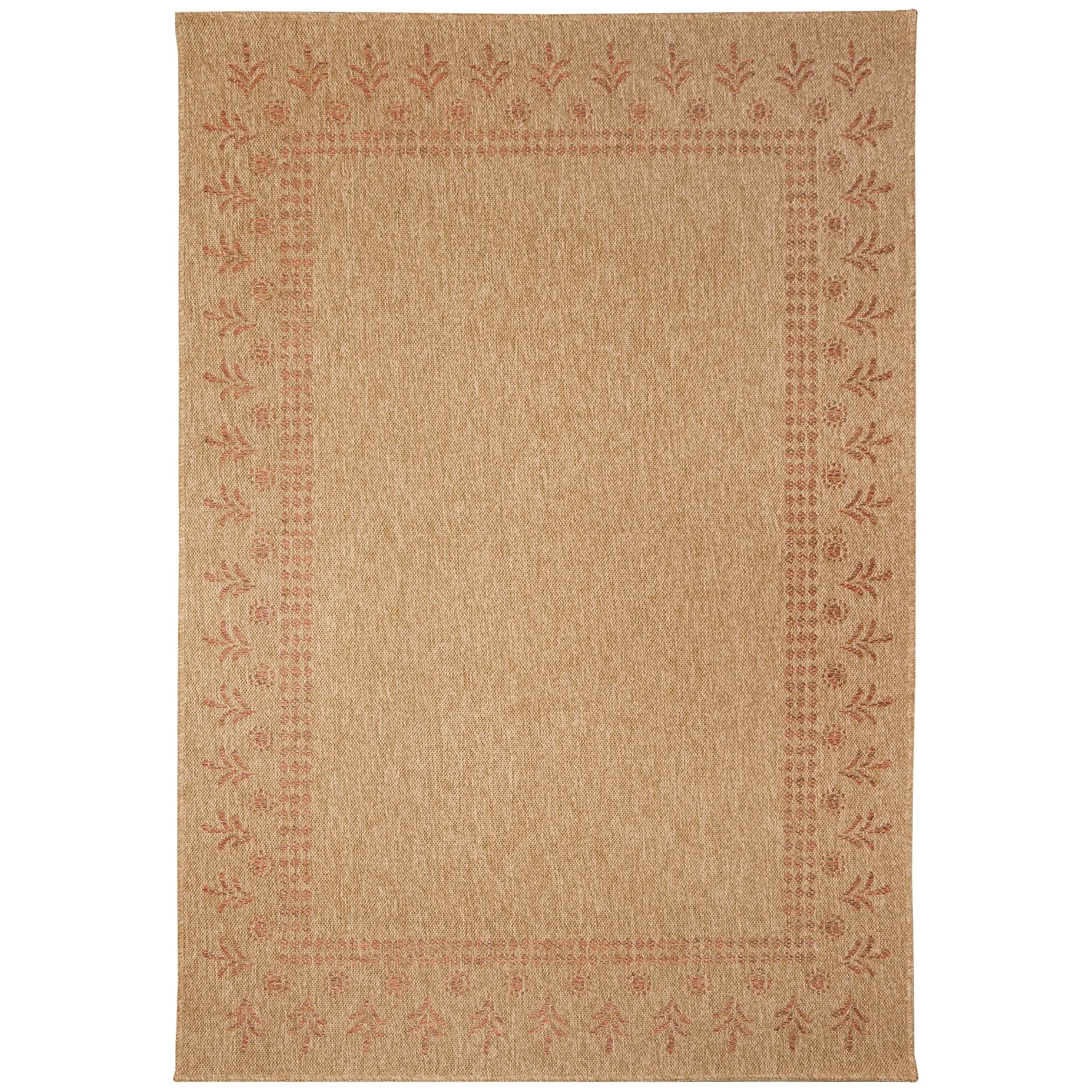 Liora Manne Sahara Block Print Border Indoor/Outdoor Rug