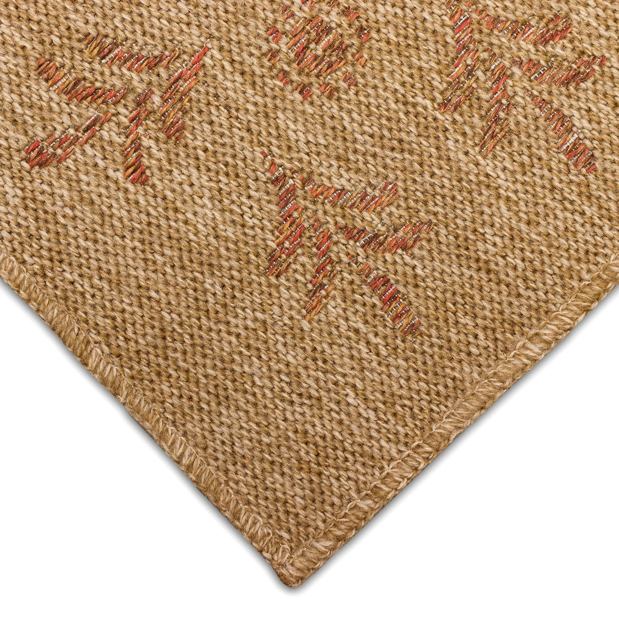 Liora Manne Sahara Block Print Border Indoor/Outdoor Rug