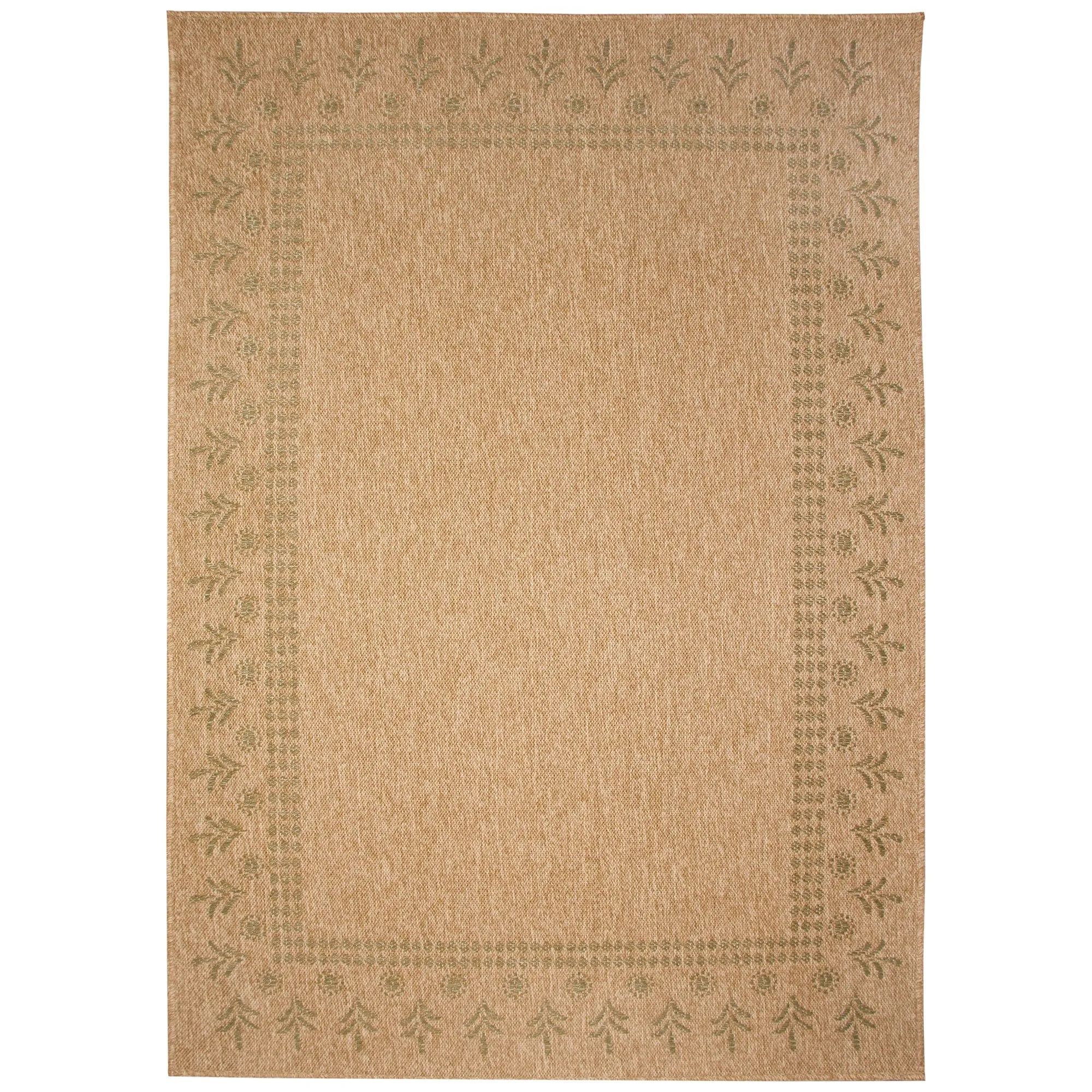 Liora Manne Sahara Block Print Border Indoor/Outdoor Rug