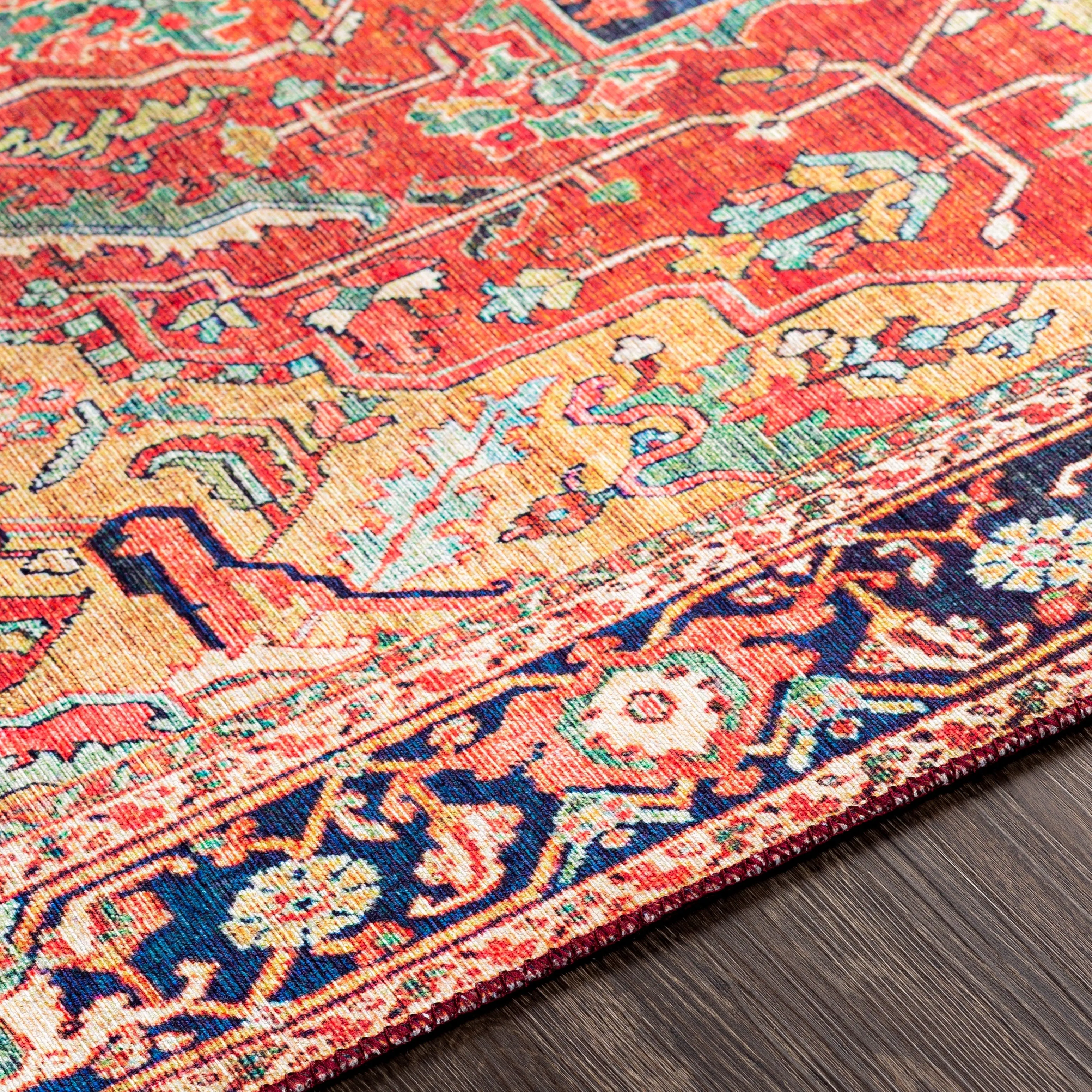 Livabliss Alfons Persian Medallion Printed Area Rug