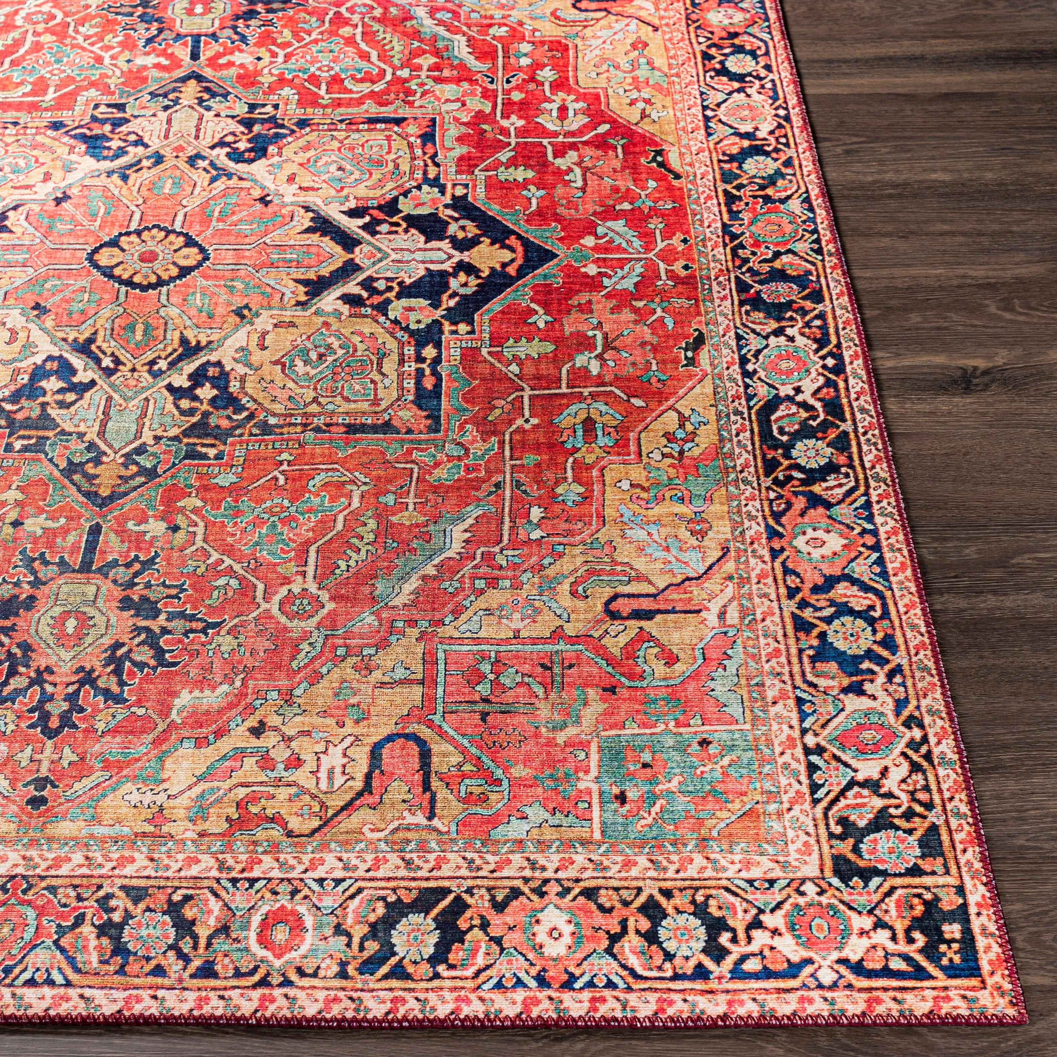 Livabliss Alfons Persian Medallion Printed Area Rug