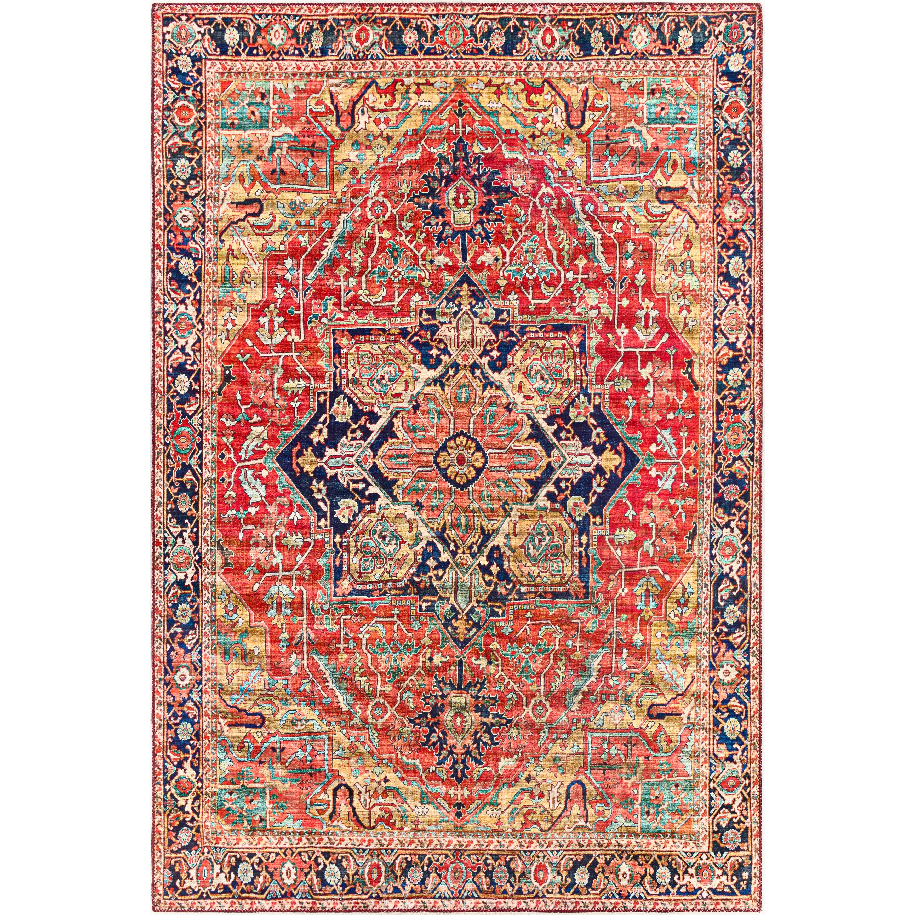 Livabliss Alfons Persian Medallion Printed Area Rug