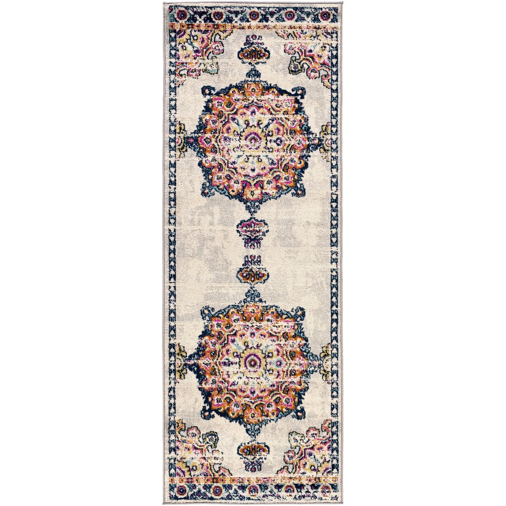 Livabliss Alodia Vintage Bohemian Medallion Area Rug