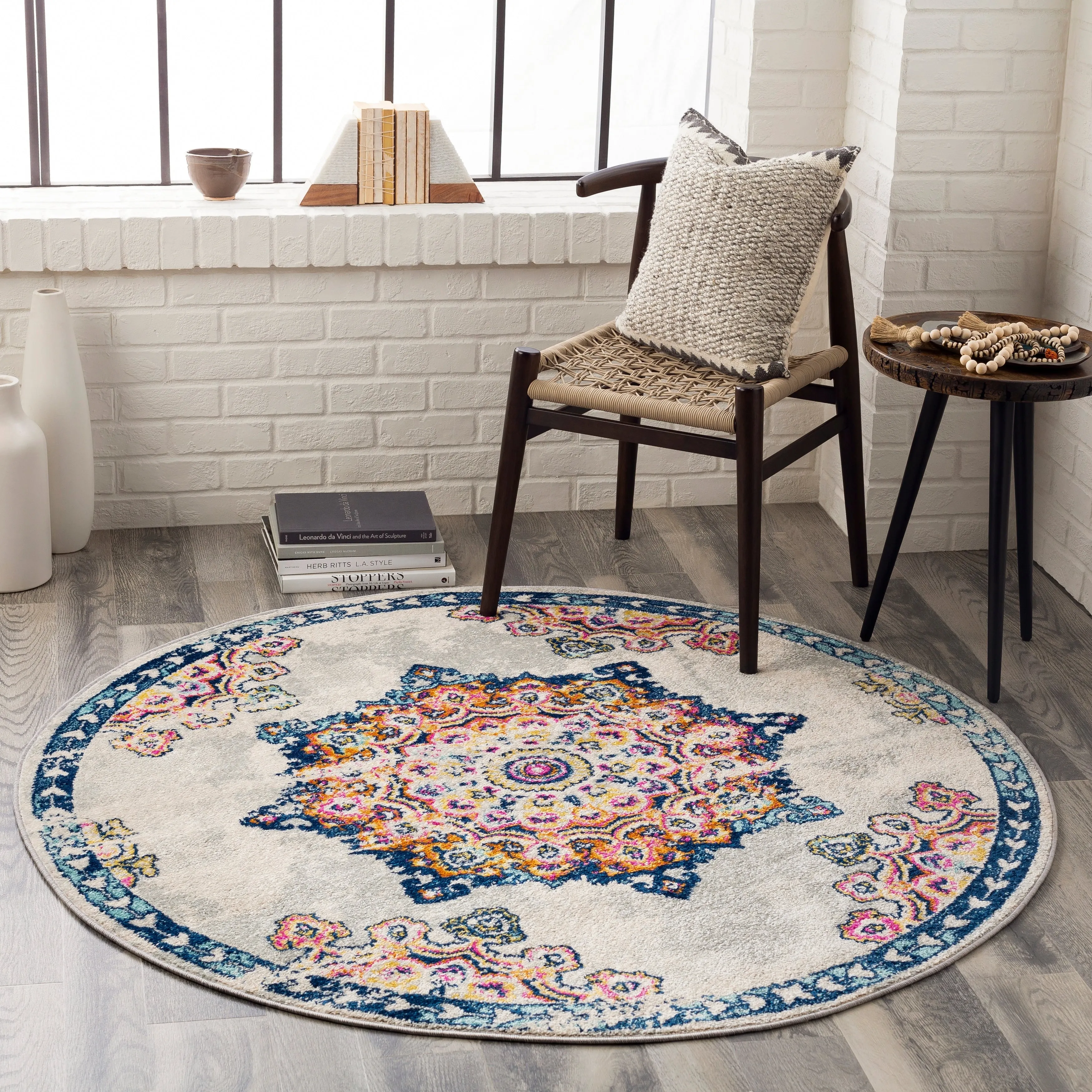 Livabliss Alodia Vintage Bohemian Medallion Area Rug