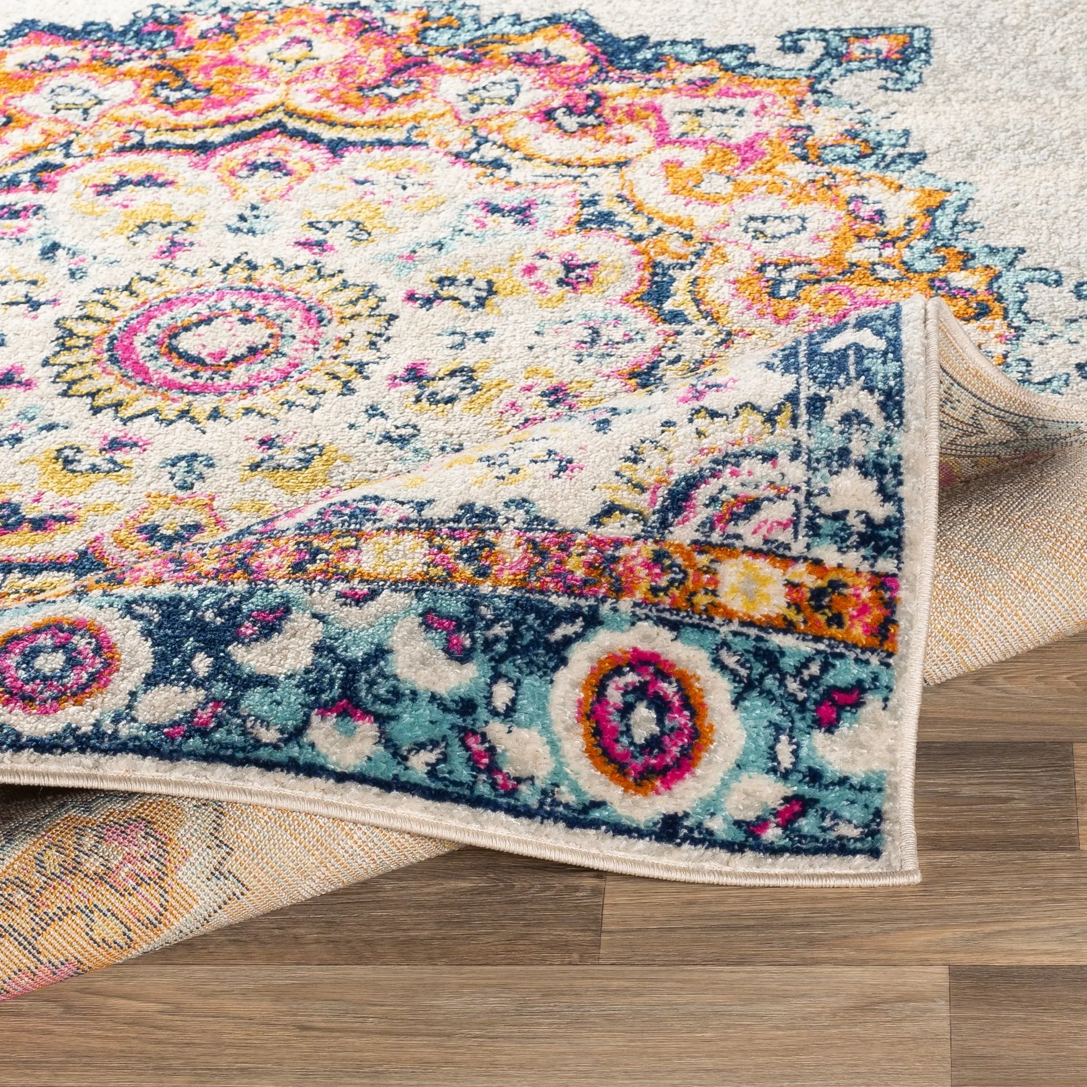 Livabliss Alodia Vintage Bohemian Medallion Area Rug